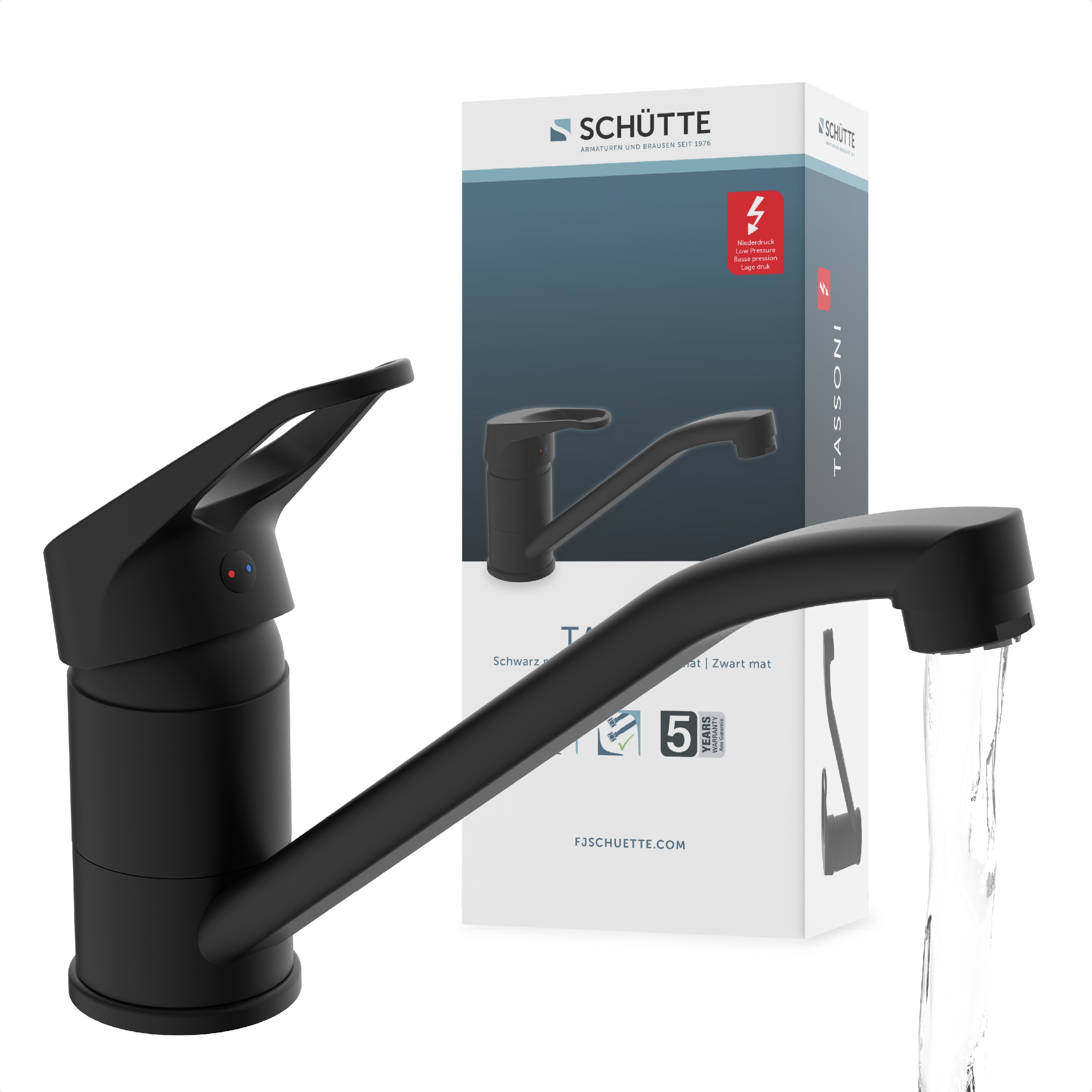 Schütte Spültischarmatur »TASSONI« Niederdruck Armatur Küche, 360° schwenkb günstig online kaufen