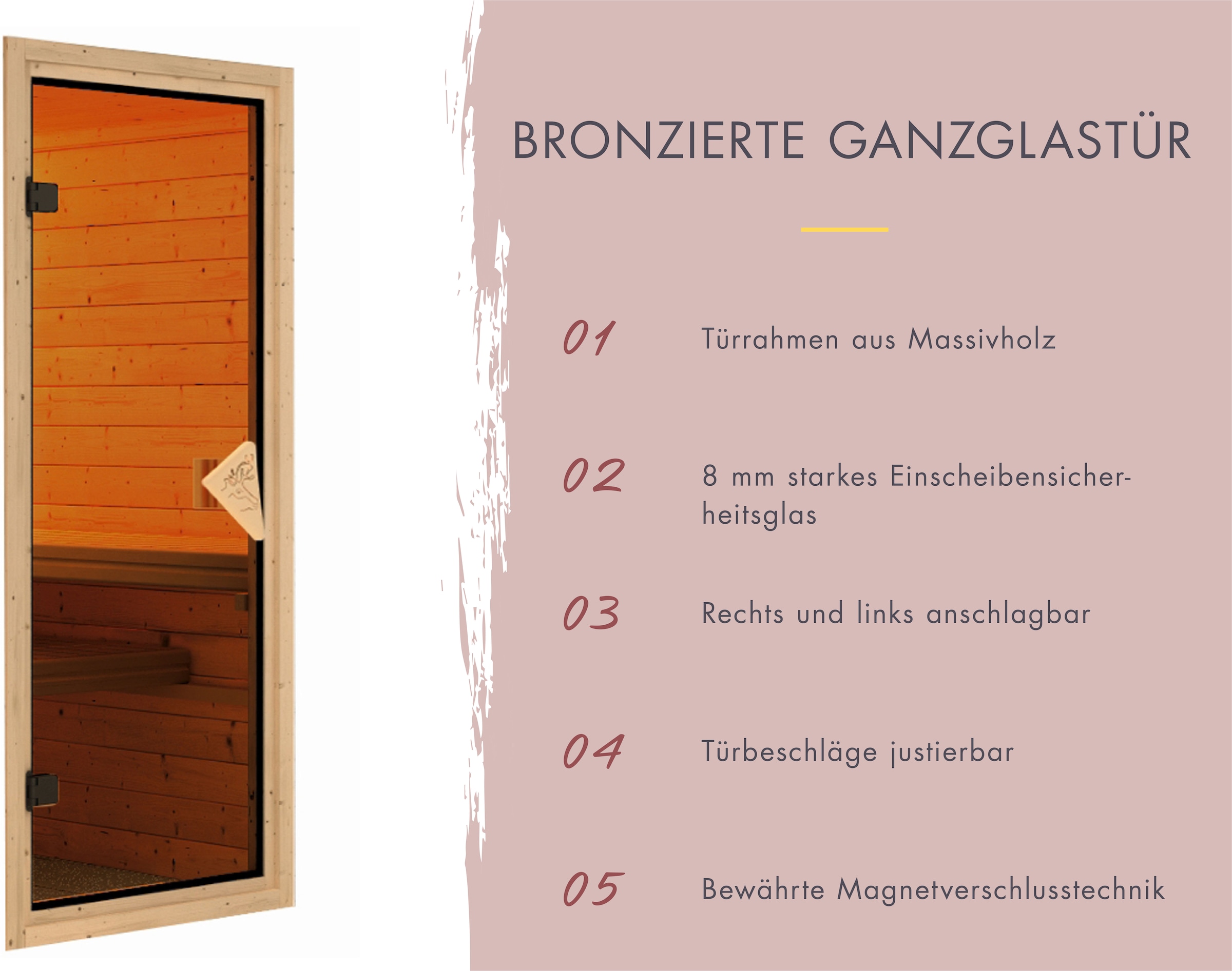 Karibu Sauna »Alani 4« verschiedene Varianten