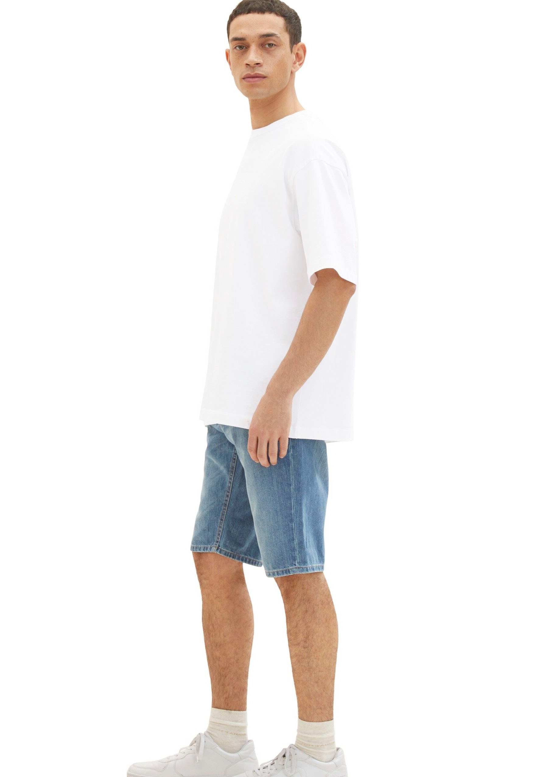 12. Bild von TOM TAILOR Jeansshorts »Josh«, in 5-Pocket Form