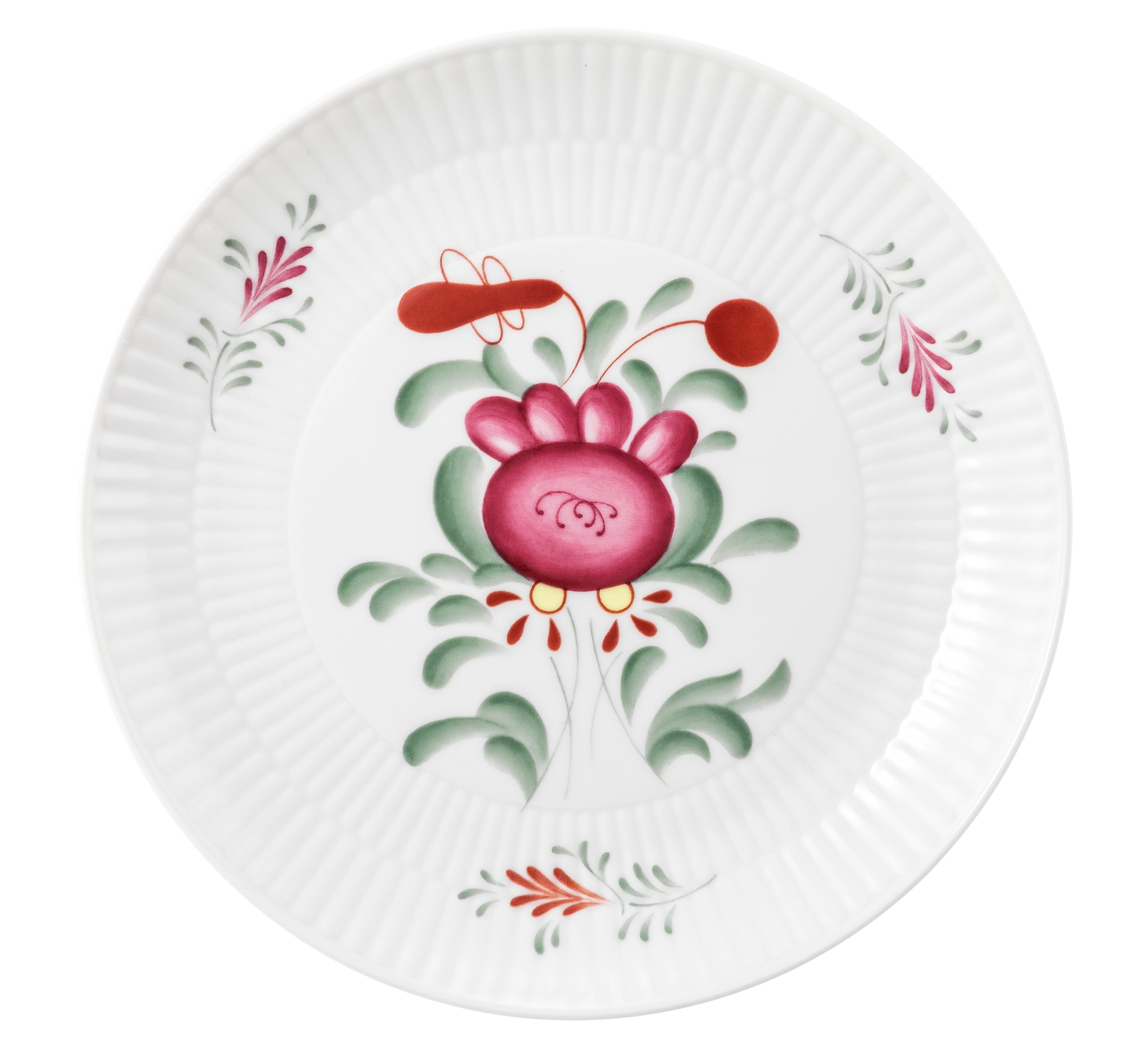 Seltmann Weiden Teeservice »Geschirr-Set, 18 Teile, Amina Ostfiesenrose, klein«, (Set, 18 tlg., 6x Teeobertasse, 6x Kombi-Untertasse, 6x Brotteller), Stäbchenrelief, die Ostfriesenrose, Blütenmotiv