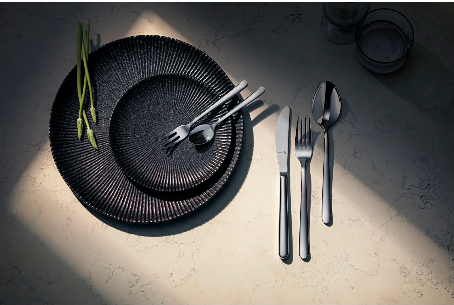 WMF Besteck-Set »Kult Plus«, (Set, 66 tlg.), ergonomisch, Cromargan protect