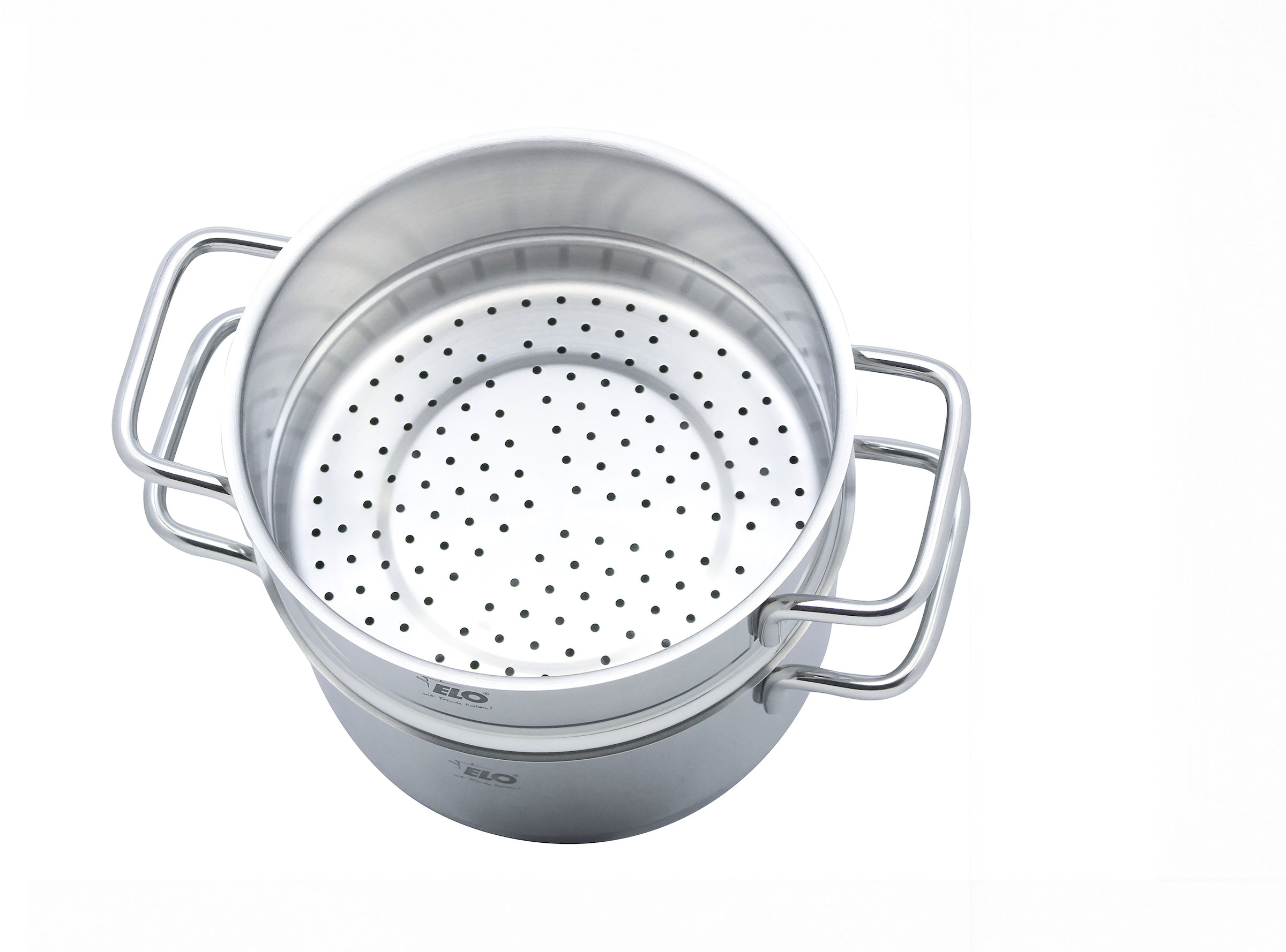 Elo Dampfgartopf, Edelstahl 18/8, (1 tlg.), Dampfkochtopf, Ø 18 cm, Induktion