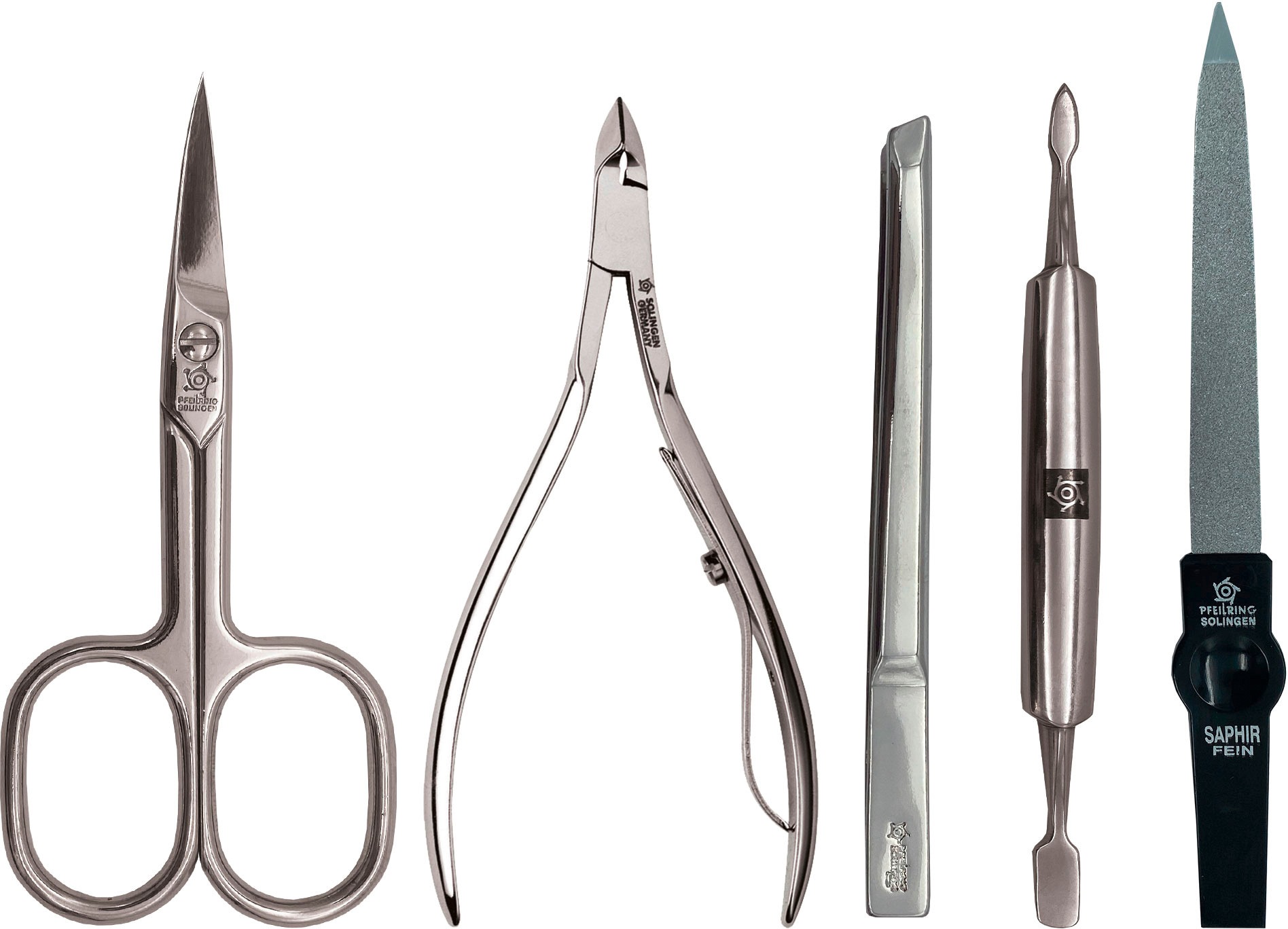 PFEILRING Maniküre-Etui Reißverschlussetui Nappaleder