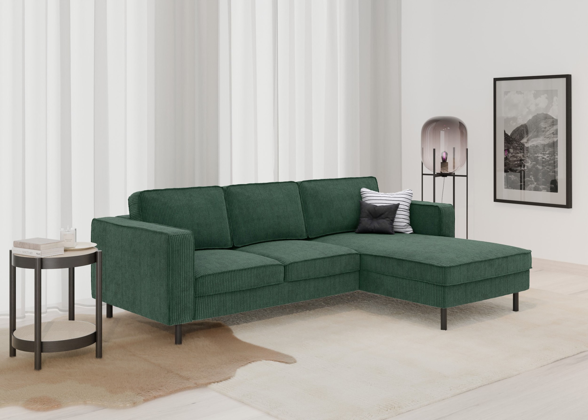 TRENDMANUFAKTUR Ecksofa »Watkins, Couch wahlweise mit Schlaffunktion & Bett günstig online kaufen
