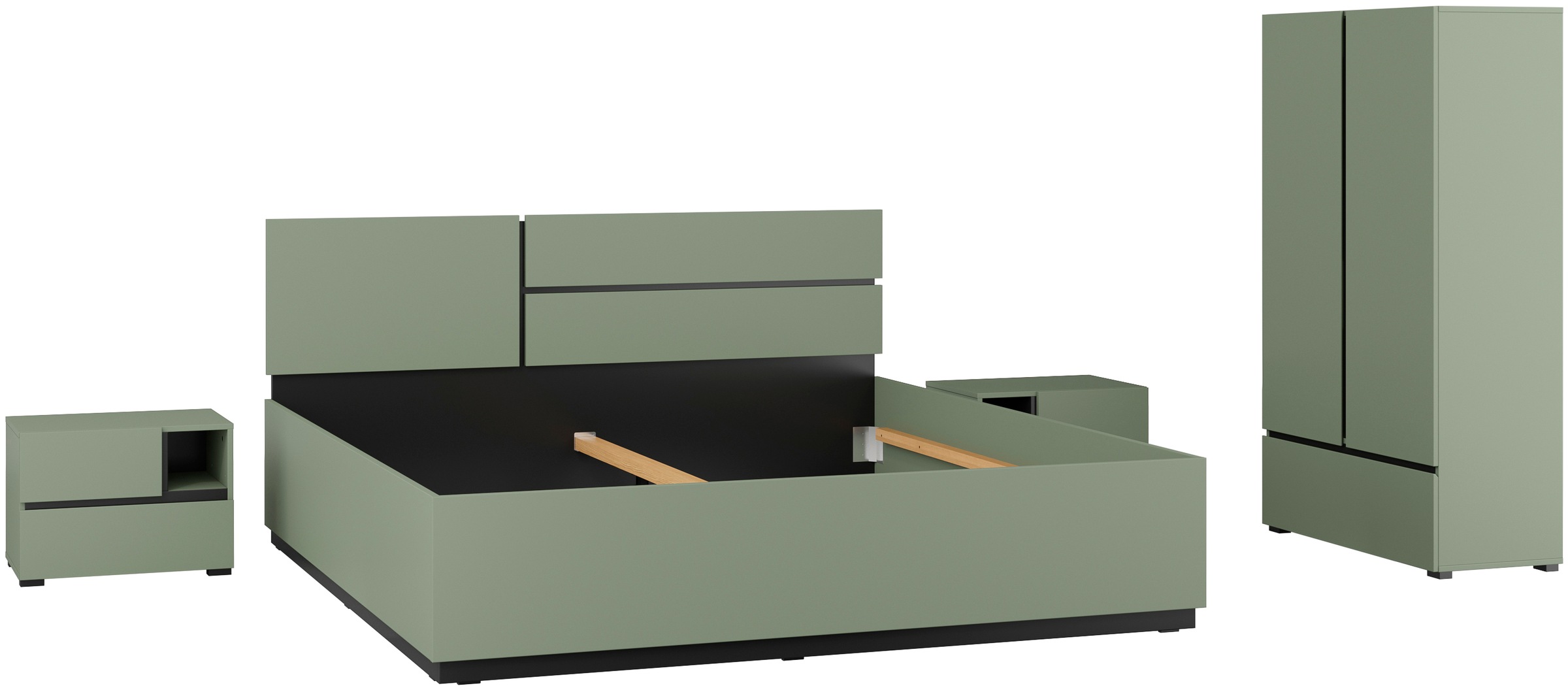 OTTO home Schlafzimmer-Set »Cross, moderne, grifflose Optik, FSC-zertifizie günstig online kaufen