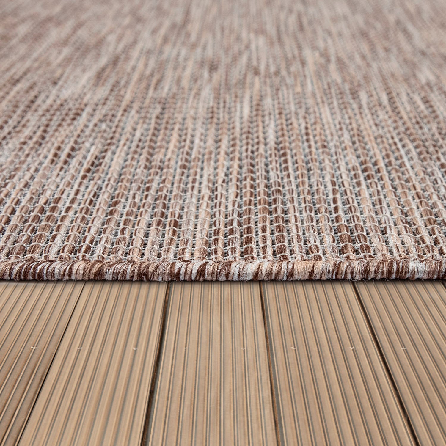 Paco Home Teppich »Sonset«, rechteckig, kaufen Flachgewebe, und Wohnzimmer auf In- meliert, Outdoor Raten geeignet