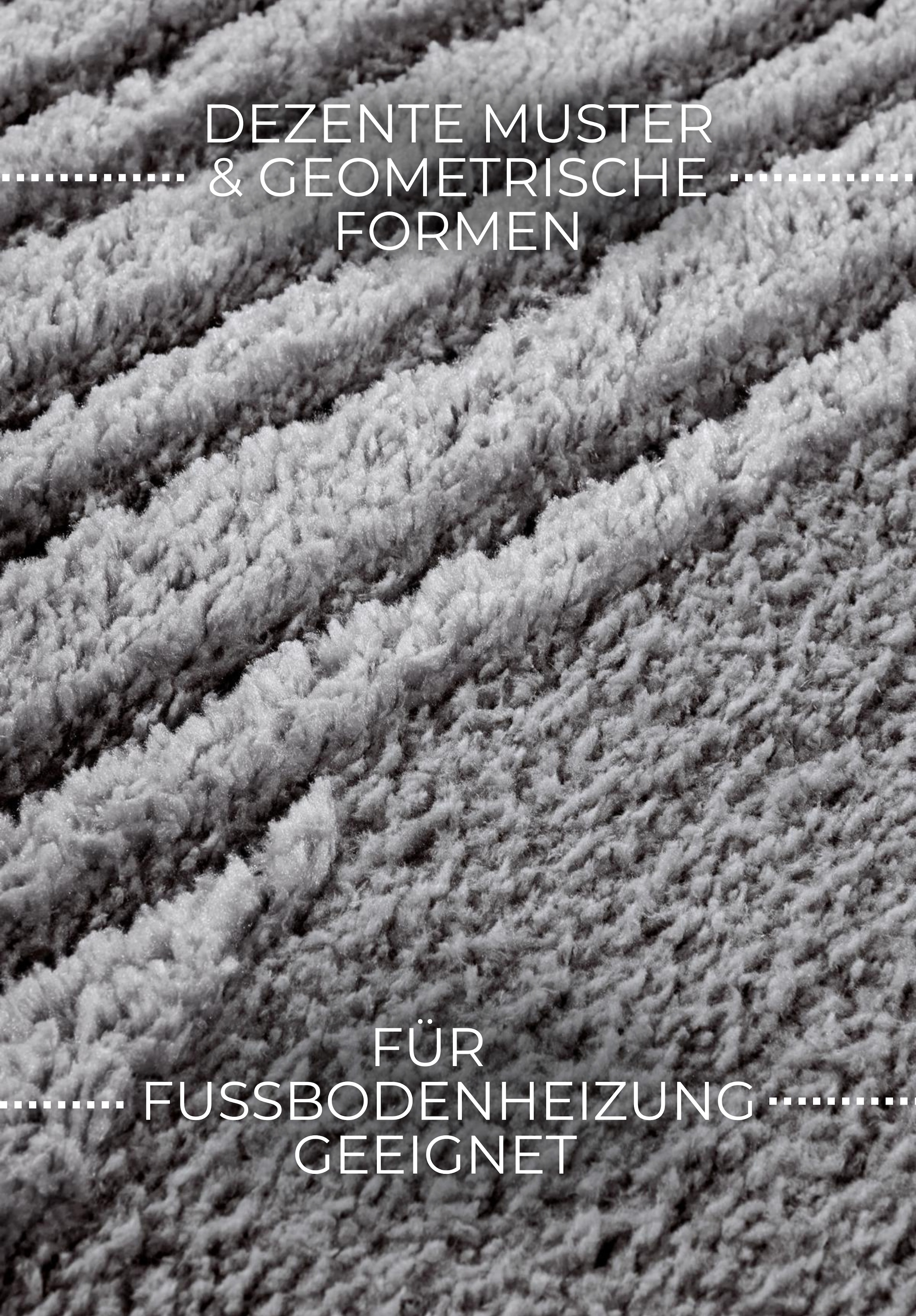 ELLE DECORATION Hochflor-Teppich »Bartoux«, rechteckig, 18 mm Höhe, Hochflor, Shaggy, flauschig, weich, Langflor, modern, Hoch Tief Effekt