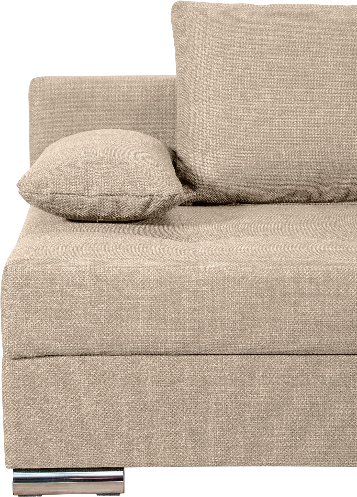 COLLECTION AB Schlafsofa »Tania mit Bettfunktion und Bettkasten«, komfortabler Sitzkomfort: Federkern-Polsterung, inklusive Rückenkissen