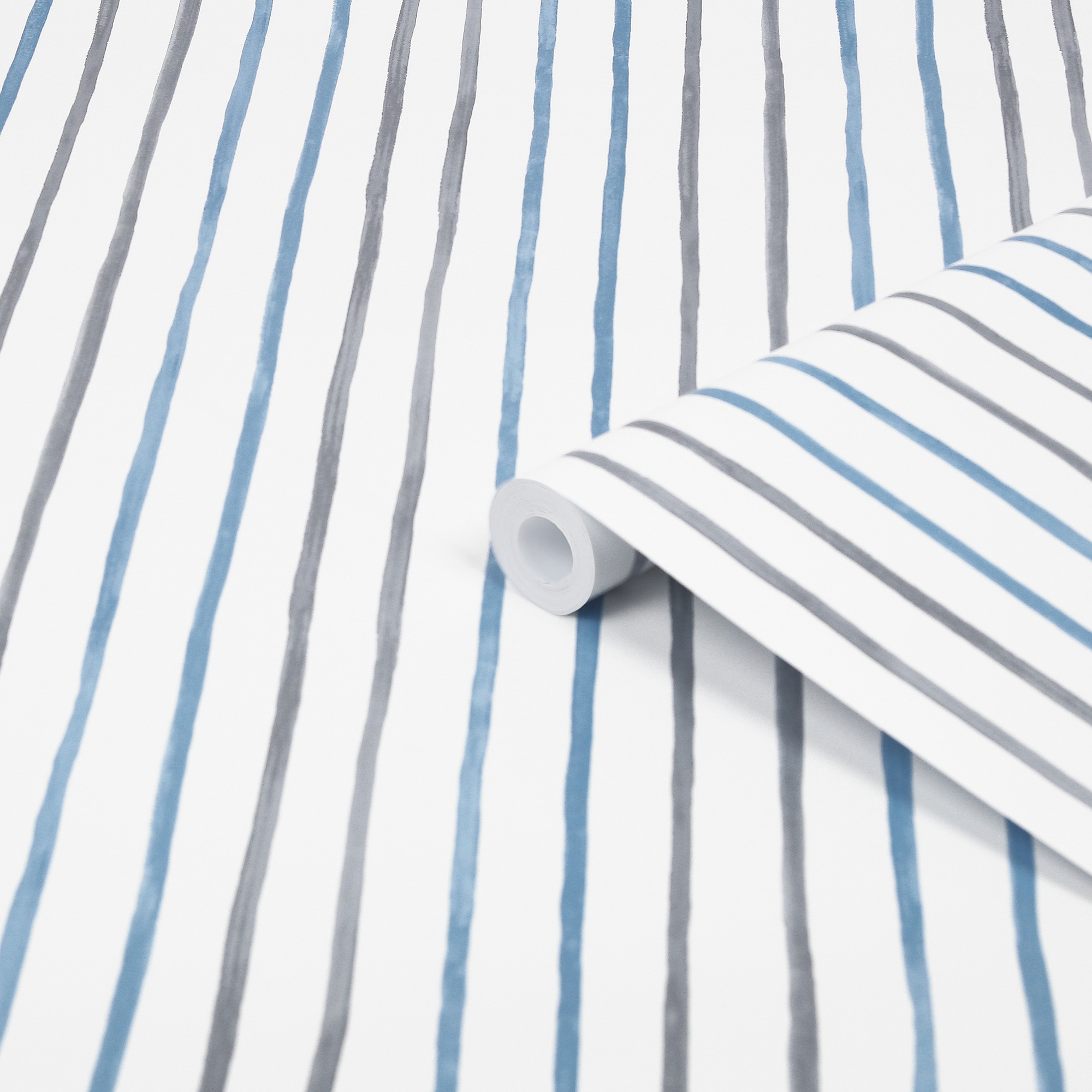 LAURA ASHLEY Vliestapete »Painterly Stripe Blue«, 10mx52cm günstig online kaufen