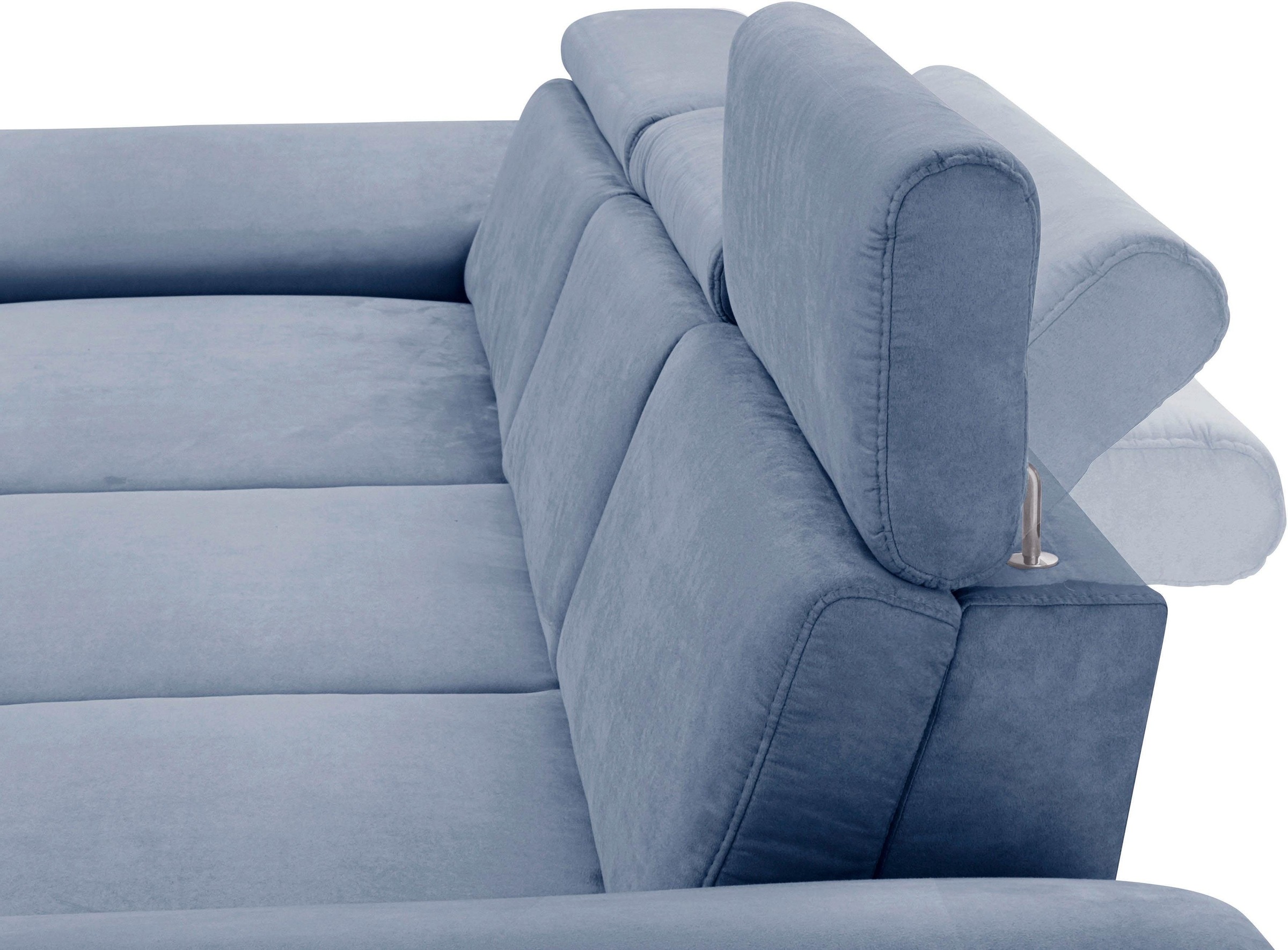 sit&more Ecksofa »Scorpio L-Form«, inklusive Sitztiefenverstellung, wahlweise mit Kopfverstellung