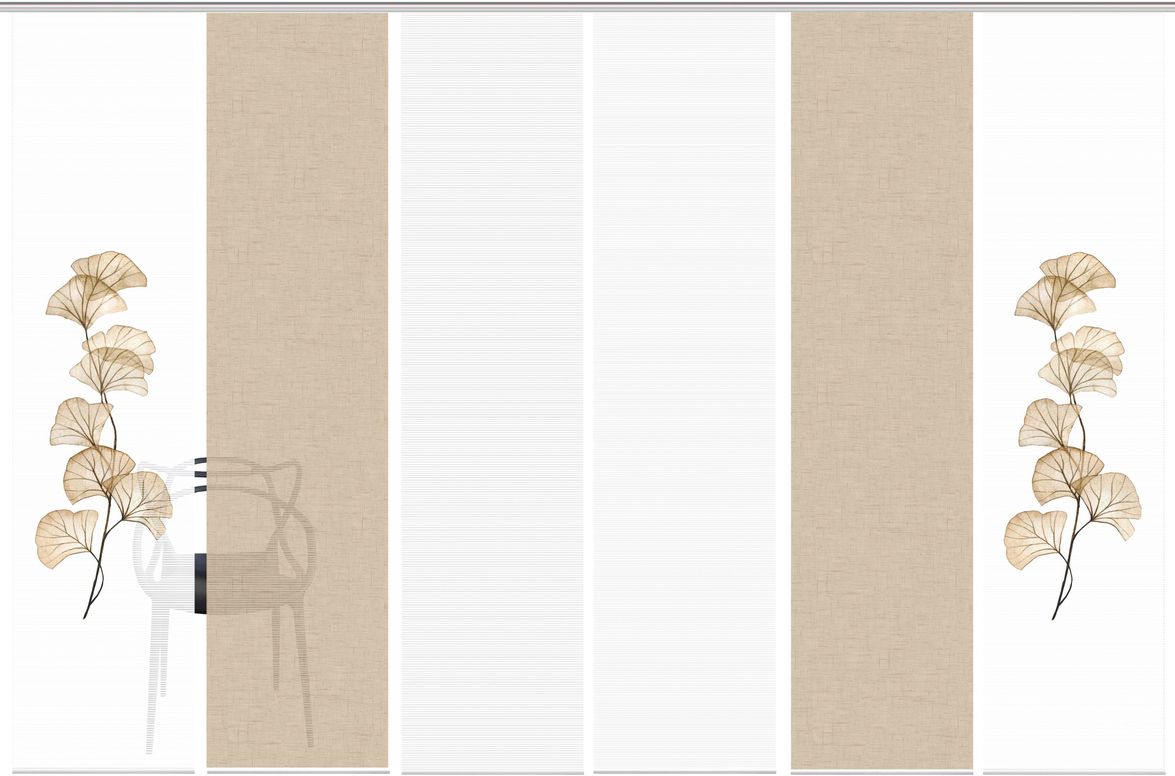 Vision S Schiebegardine »BERTO 6er SET« Paneelwagen 6 Stk. tlg. Schiebevorhang Digidruck 6er Set BERTO