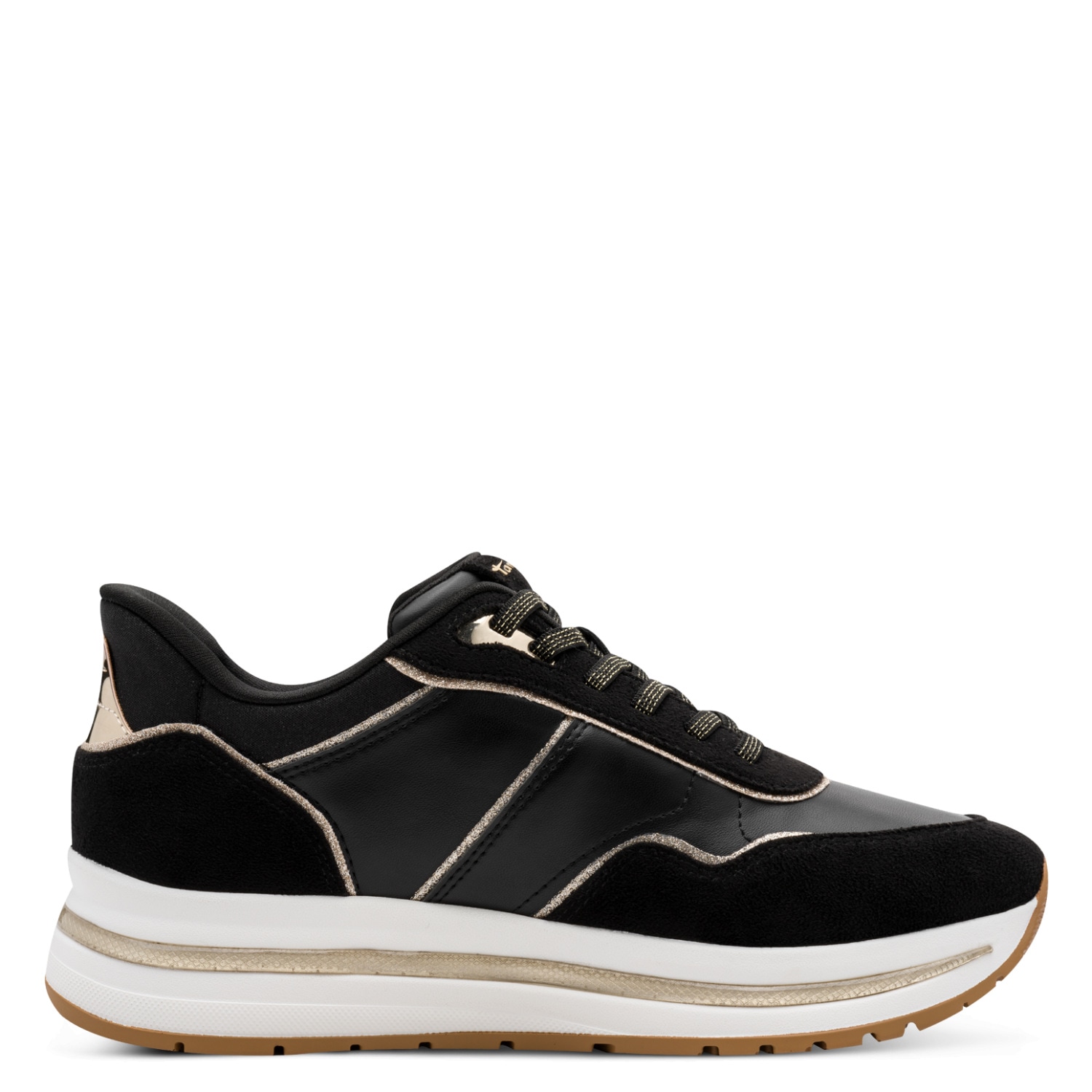 Tamaris Plateausneaker  , Freizeitschuh, Halbschuh, Schnürschuh mit Kontrast-Paspellierung