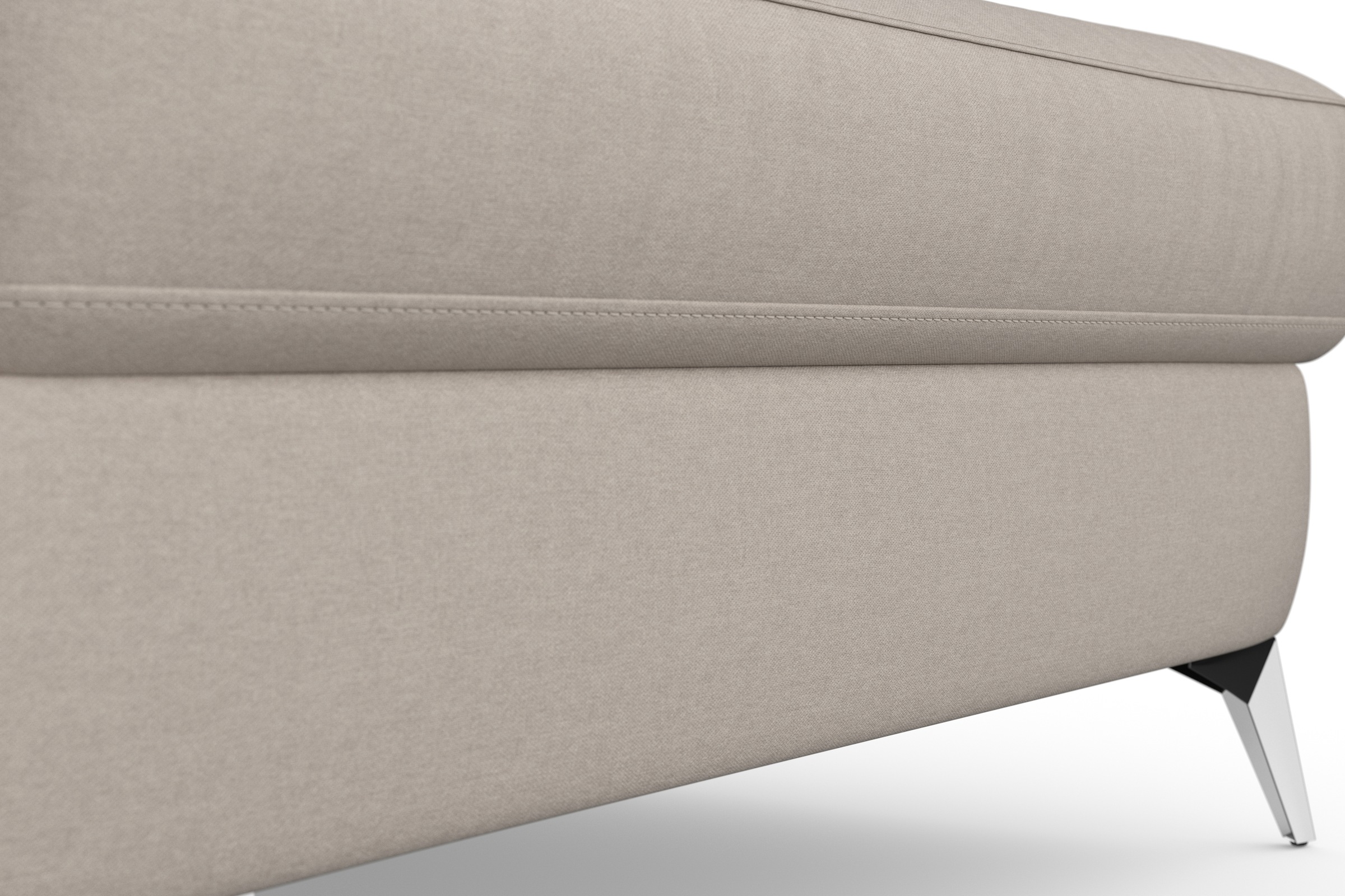 sit&more Ecksofa »Padua L-Form« inklusive Sitztiefenverstellung, Armteilfunktion und Federkern