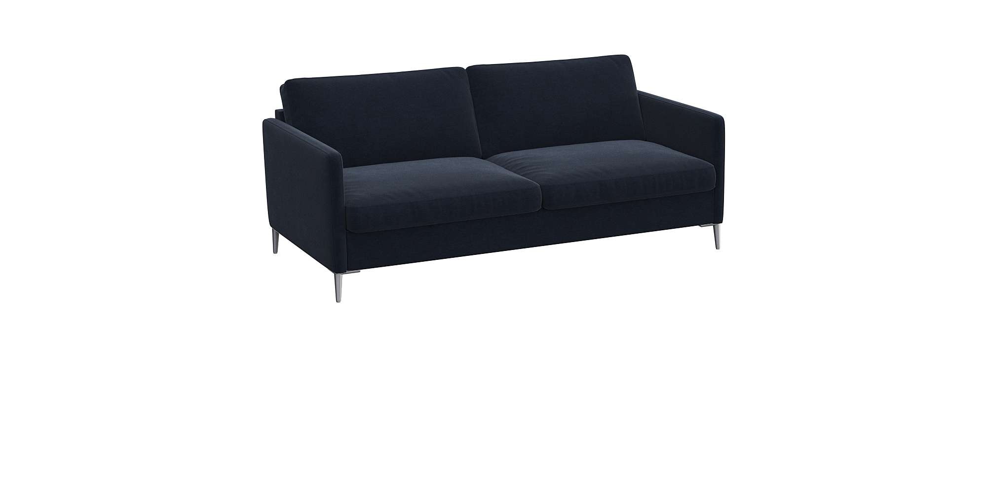 FLEXLUX 2,5-Sitzer »Fiore, super Sitzkomfort durch Kaltschaum im Sitz«, schmale Armlehnen, Füße Alu