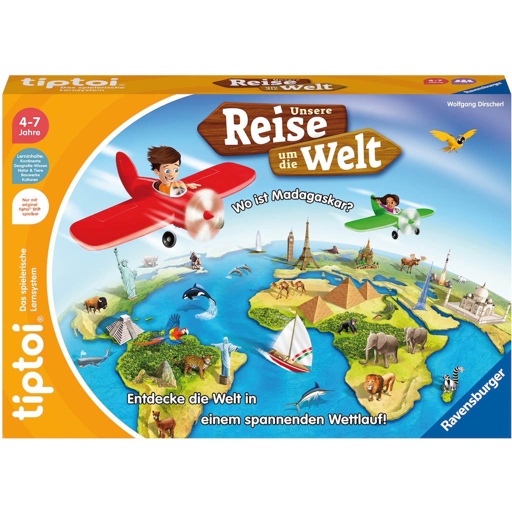Ravensburger Spiel »tiptoi® Unsere Reise um die Welt«, Made in Europe, FSC® - schützt Wald - weltweit