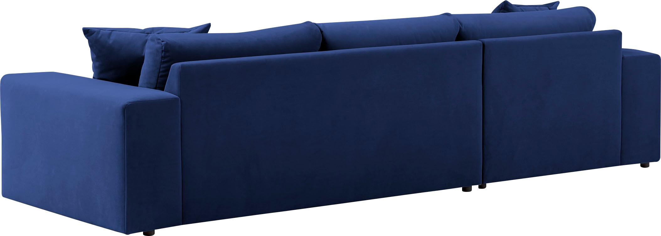 andas Ecksofa »SLEETLAND XXL in Samtvelours oder Vintage-Leder-Optik, L-Form,«, besonders groß und bequem