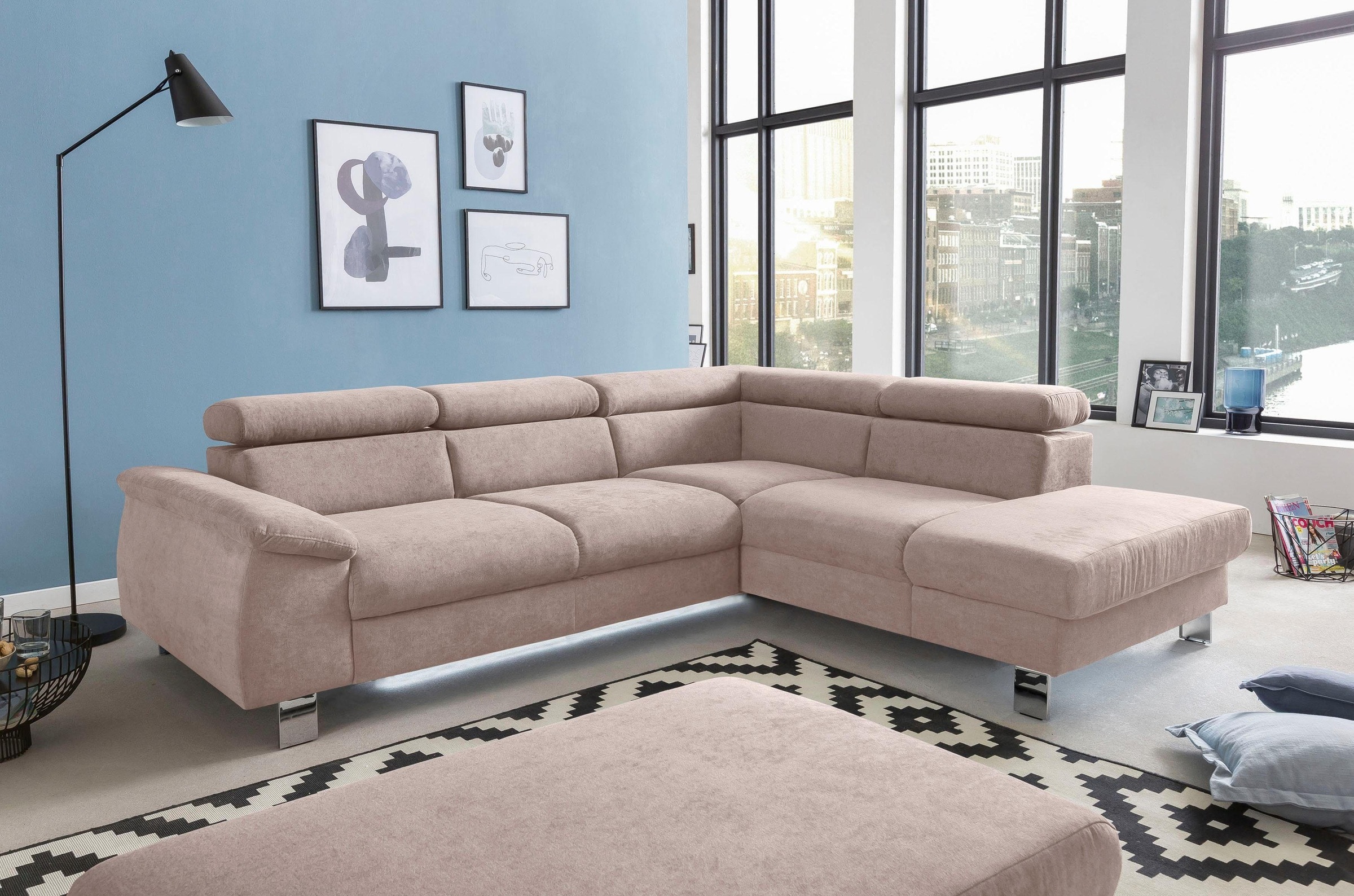 COTTA Polstergarnitur »Komaris L-Form, B: 249 bzw. 100 cm (Set: Ecksofa & H günstig online kaufen