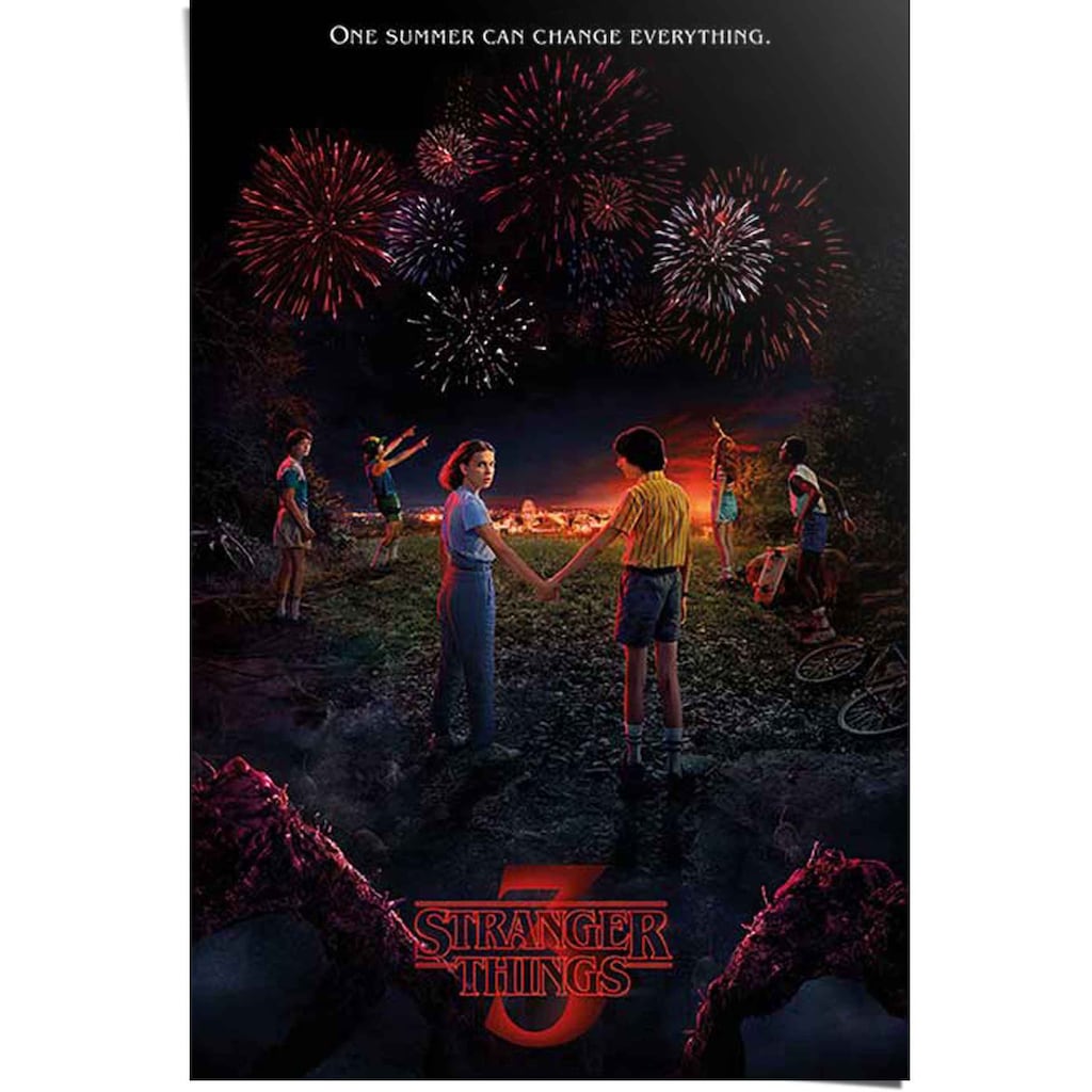 Reinders! Poster »Poster Stranger Things 3 One summer«, Serien, (1 St.)