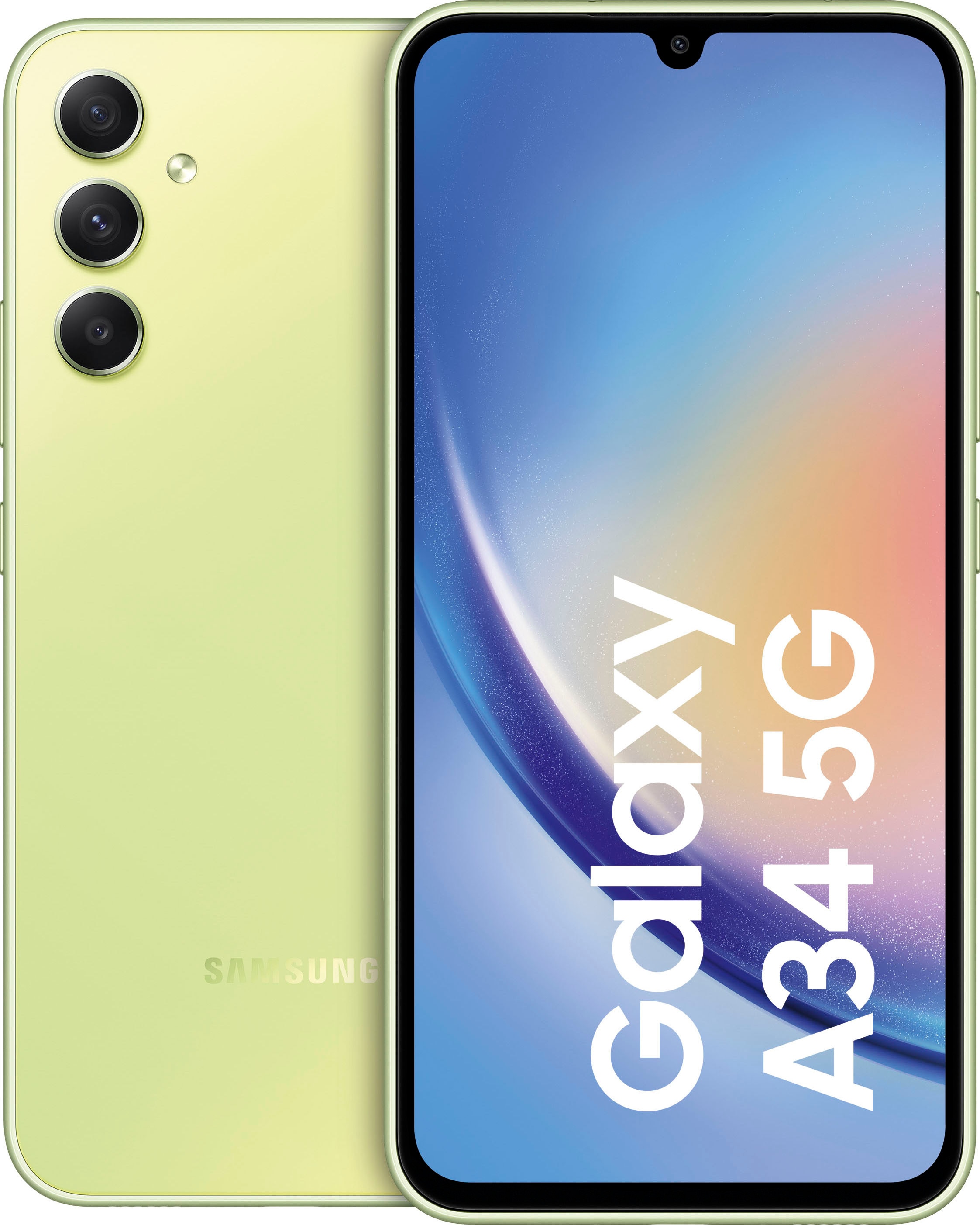 Smartphone »Galaxy A34 5G 256GB«, leicht grün, 16,65 cm/6,6 Zoll, 256 GB...