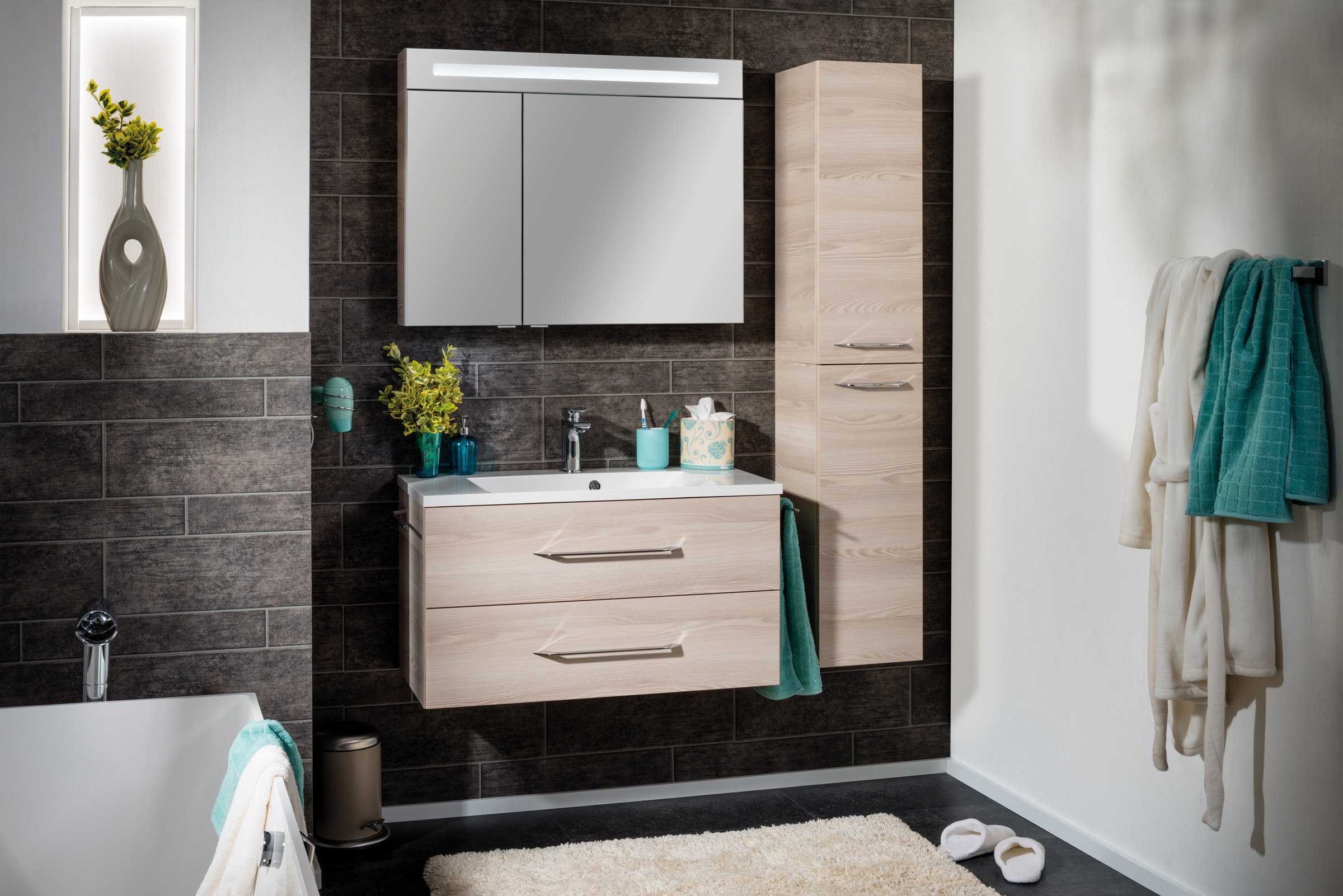 FACKELMANN Waschtisch »Waschplatz-Set B.Clever« 3 tlg. 3-teilig günstig online kaufen