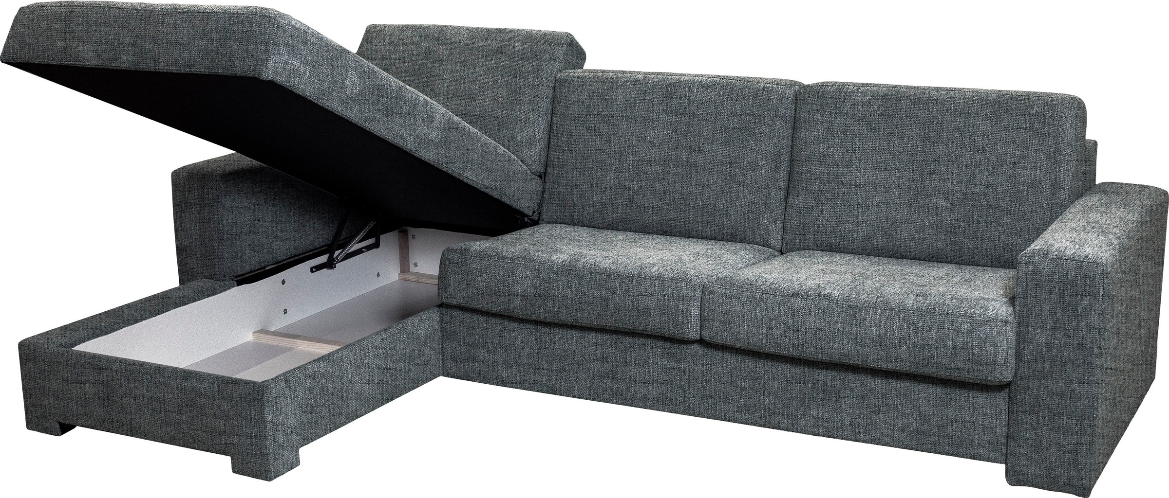 Home affaire Ecksofa »Roma "M" Matratzenhöhe 14 cm, Dauerschlaffunktion, mit Unterfederung,«, Liegemaße ca 143x198 cm, L-Form