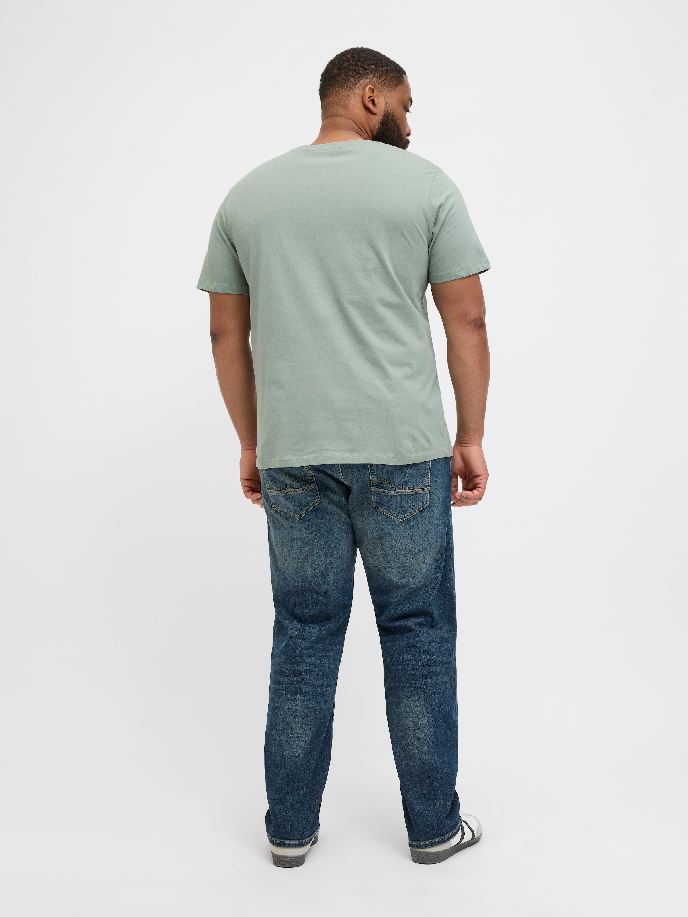 Jack & Jones PlusSize Rundhalsshirt »JJHUDSON TEE SS CREW NECK PLS«