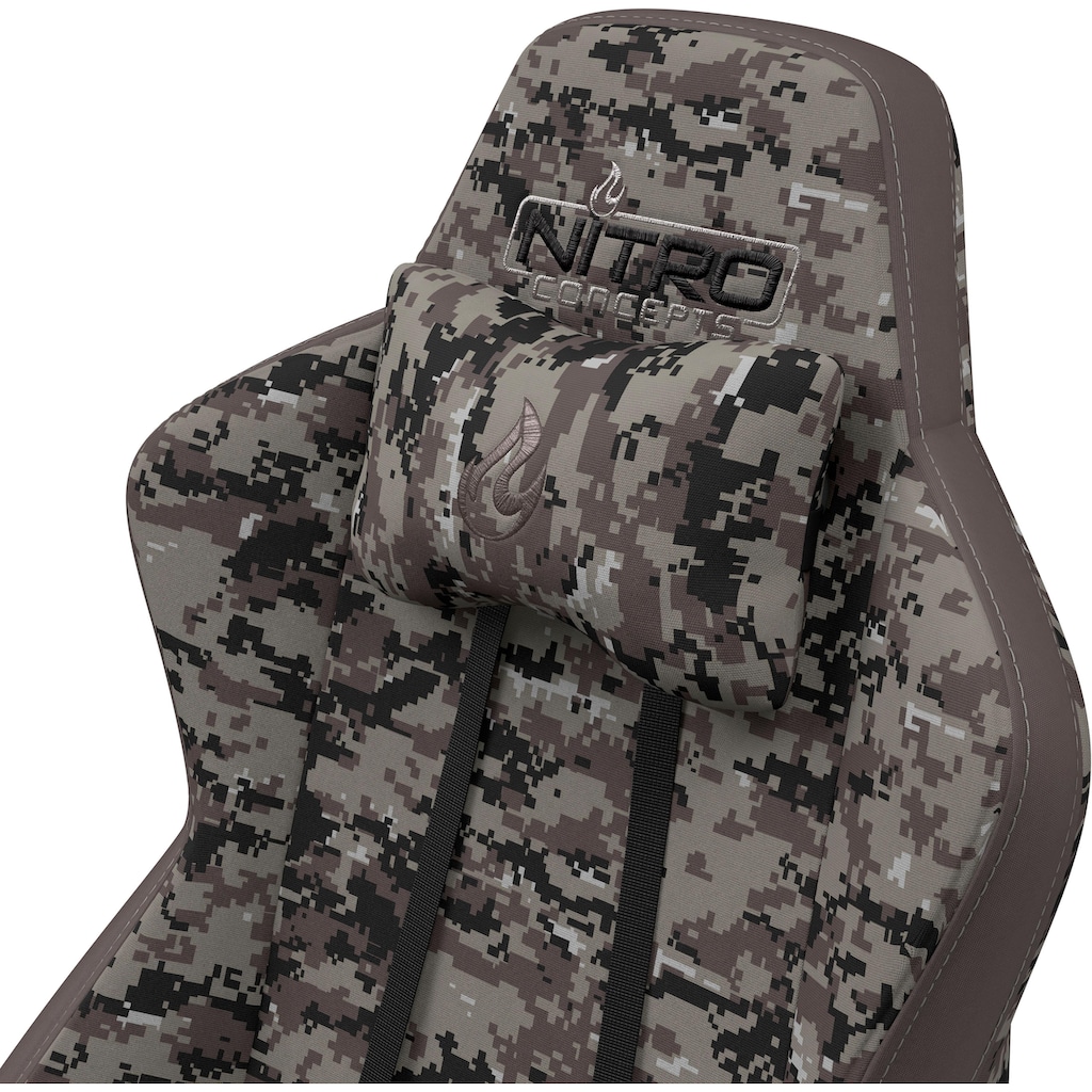 NITRO CONCEPTS Gaming-Stuhl »S300 Urban Camo Gaming Chair«, Bürostuhlzertifizierung DIN EN 1335