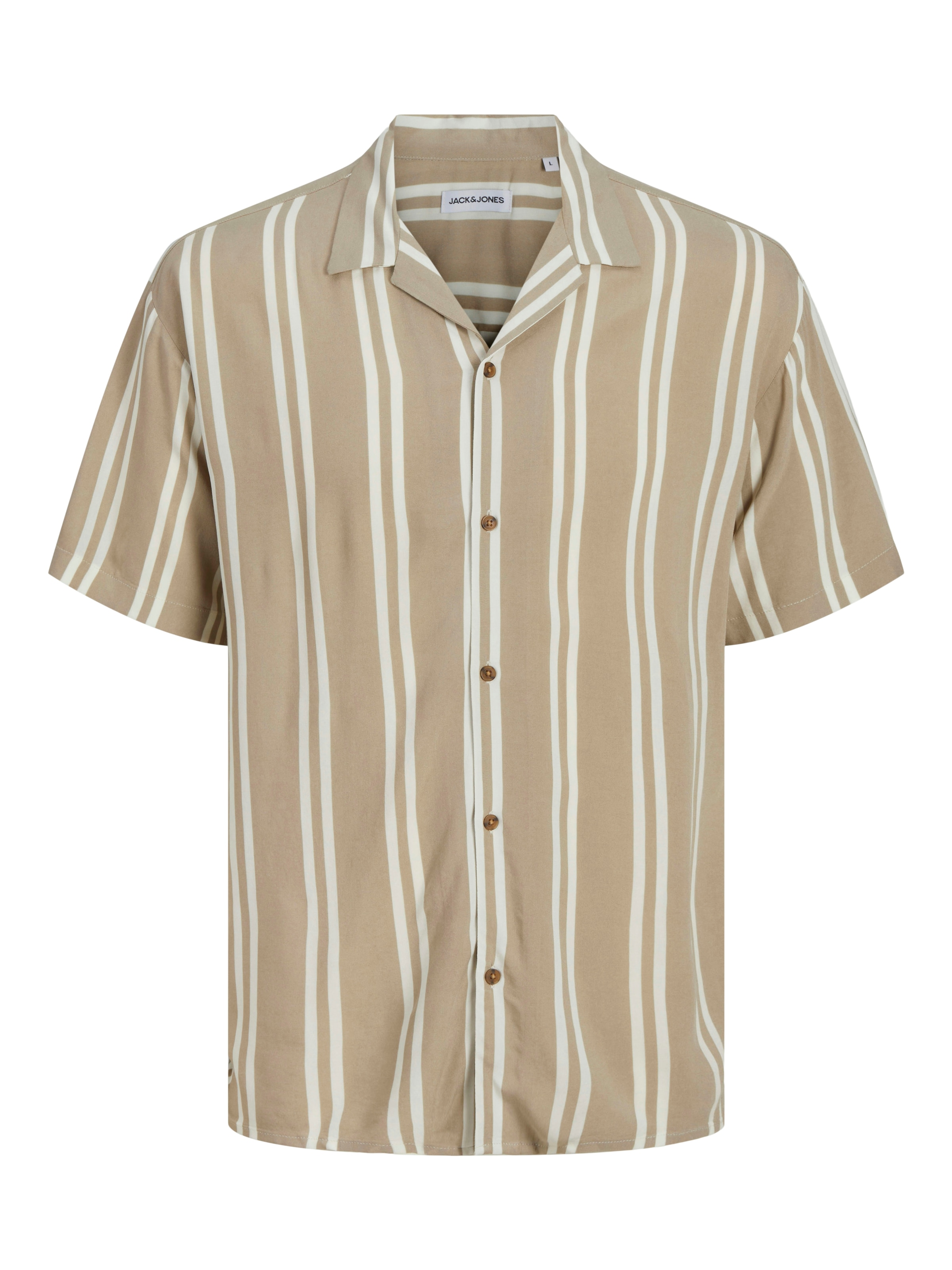Jack & Jones Kurzarmhemd »JJEJEFF STRIPE RESORT SHIRT SS SN«, mit Streifen Muster