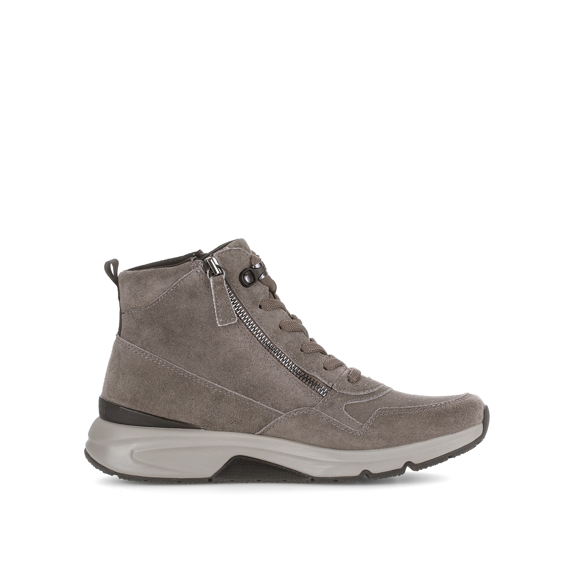rollingsoft Schnürboots  Keilabsatz, High Top-Sneaker mit zwei Reißverschlüssen