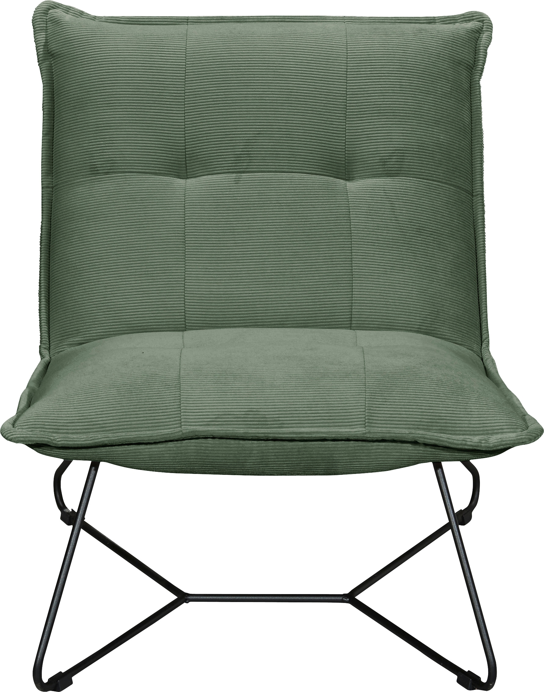 ED EXCITING DESIGN Sessel »Vico« mit Design-Gestell aus schwarzem Metall, i günstig online kaufen