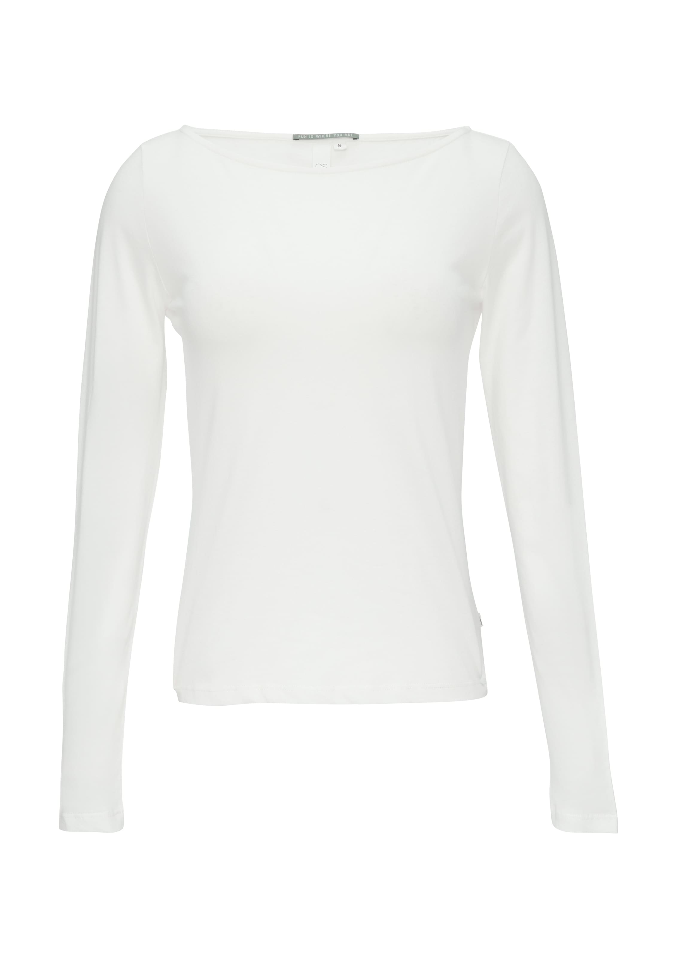 QS Longsleeve, mit U-Boot Ausschnitt