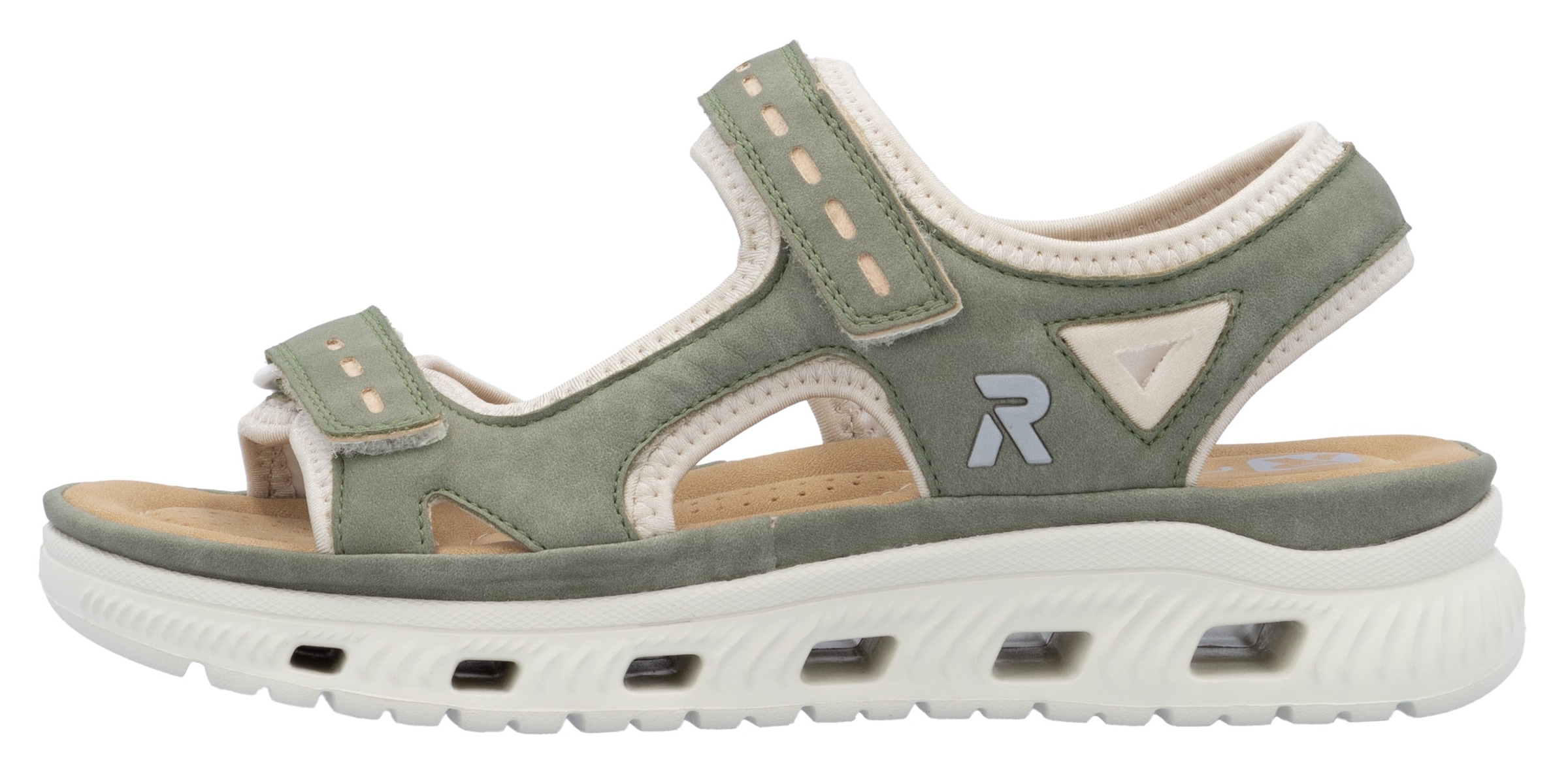 RIEKER Sport Sandale »Outdoorsandale«  , Sommerschuh, Sandalette, Plateauabsatz, mit Klettverschlüssen