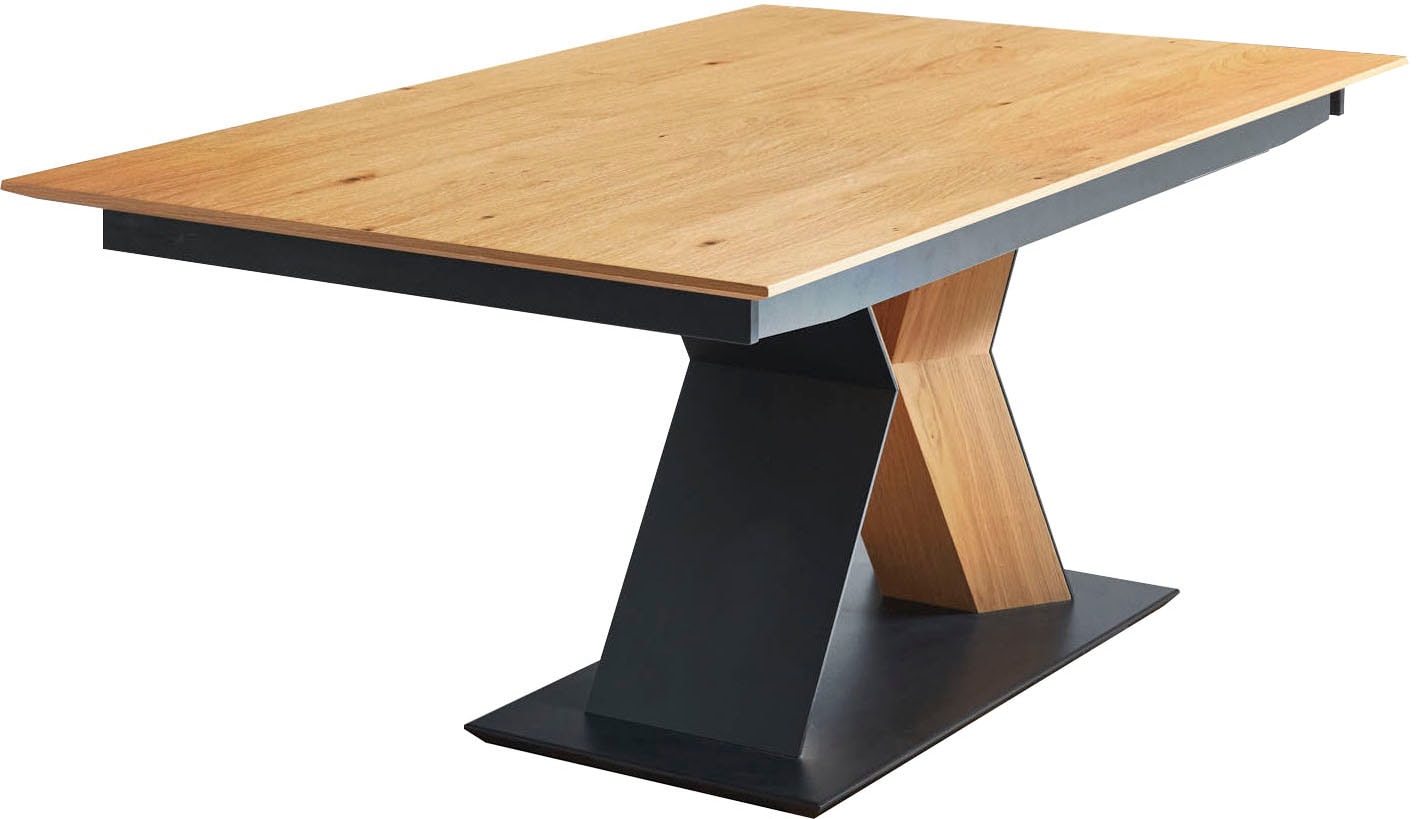 K+W Komfort & Wohnen Esstisch »Mikkado Tube«, (1 St.), Funktionstisch, X-Gestell aus Asteiche, in 2 Breiten 180 cm und 200cm