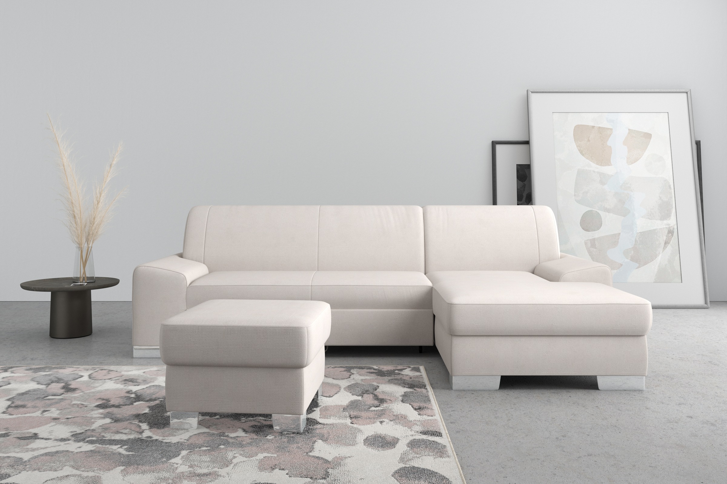 DOMO collection Ecksofa »Anzio L-Form, whlw. Bettfunktion, Federkern, hochw günstig online kaufen