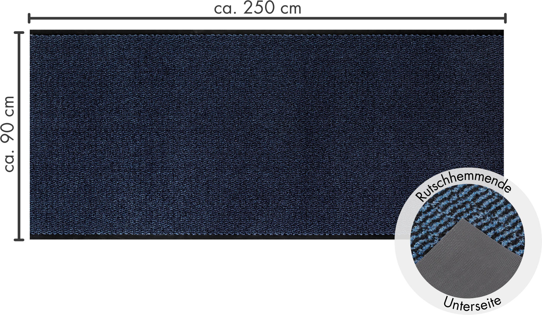 Andiamo Fußmatte »Easy, Made in Netherlands«, rechteckig, 5 mm Höhe, Schmutzfangmatte, rutschhemmend, Innen- und überdachten Außenbereich