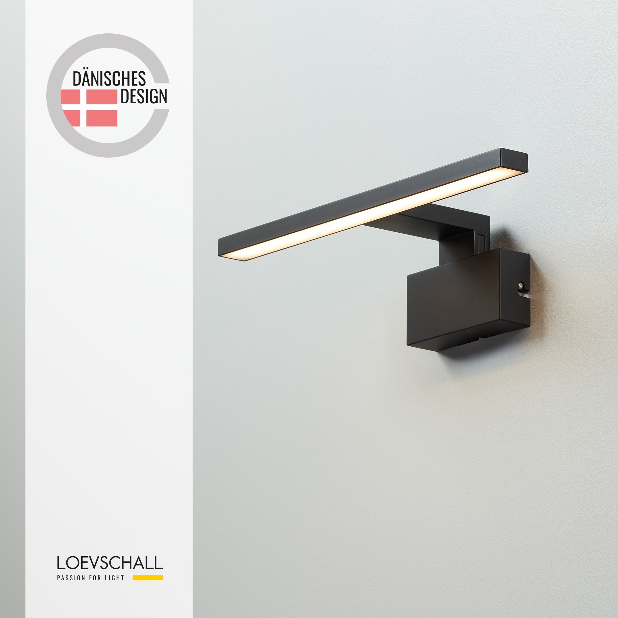Loevschall Spiegelleuchte »Lagan NextGen, Badezimmer Lampe, LED Spiegelleuchte«, Spiegellampen für das Bad