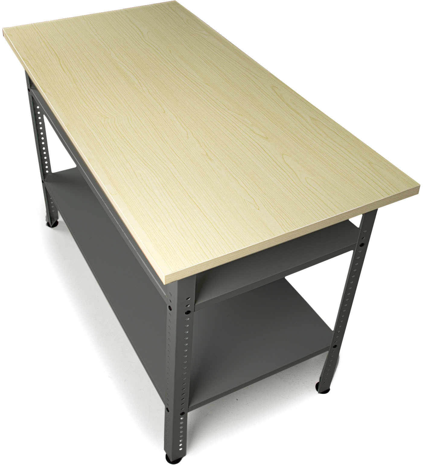 ONDIS24 Werkbank »Werkbank Nobbi Pro 120cm, Dunkelgrau« 1 tlg. tlg. große, variabel einsetzbare Ablagen, höhenverstellbare Justierfüße