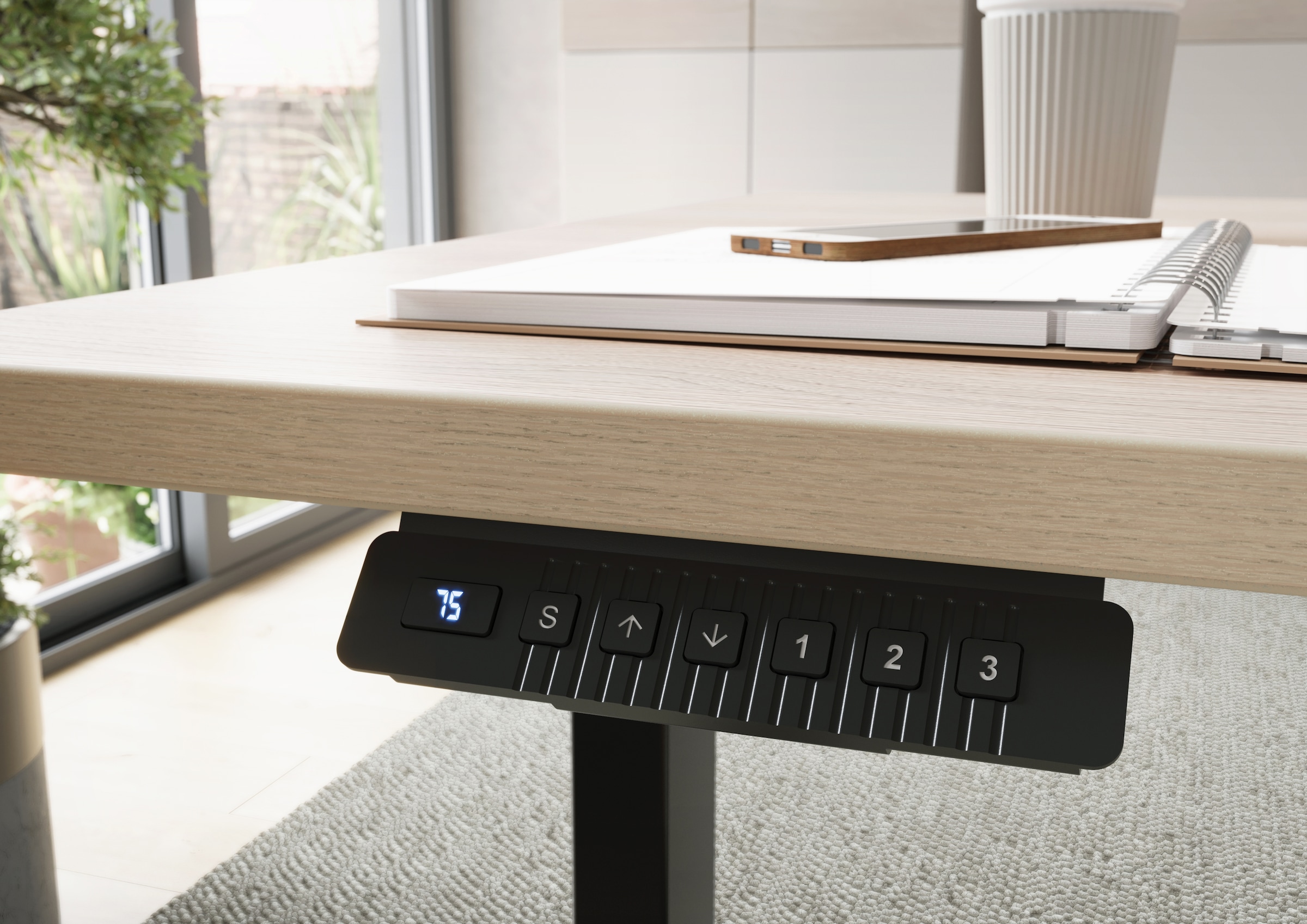 GERMANIA Schreibtisch »GW-Oviedo« 1 Stk. tlg. Bedieneinheit mit Memory-Funktion und USB-Port