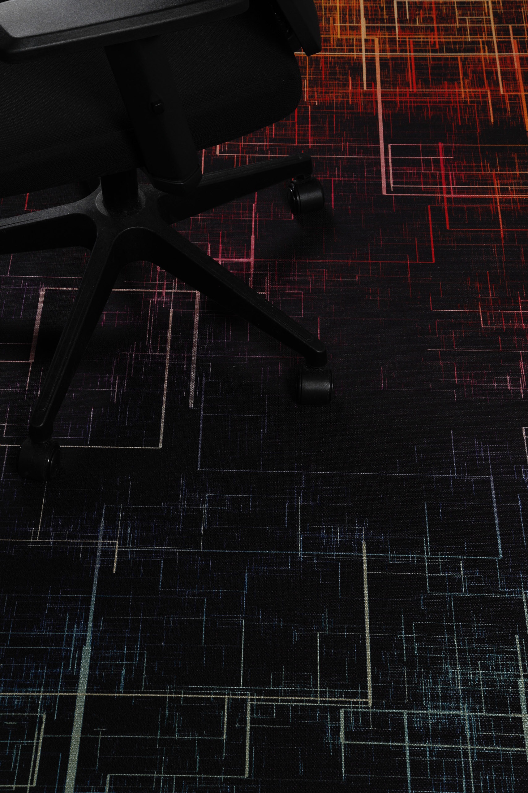Wecon home Teppich »Quantum Warp«, rechteckig, 5 mm Höhe, Gamer Teppich, gewebt, geometrisch, robust, Gaming Room, rutschfest