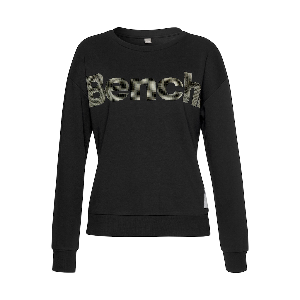 Bench. Sweatshirt, mit Labeldruck