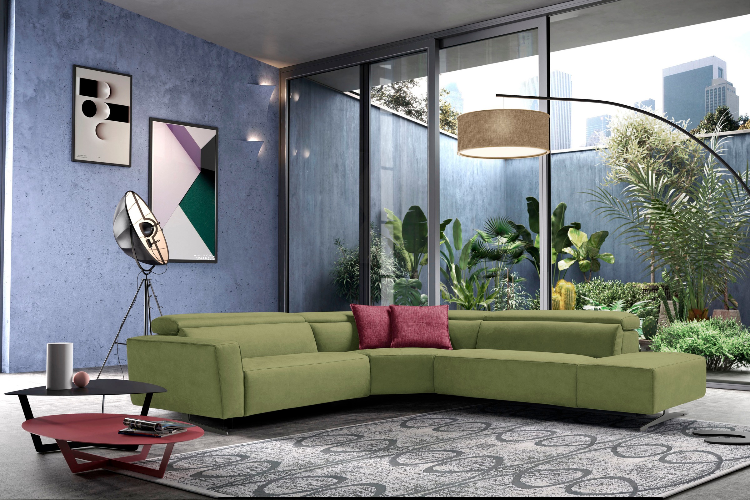 Egoitaliano Ecksofa »Stefanie-e, Designsofa der Extraklasse, bequem mit hoh günstig online kaufen