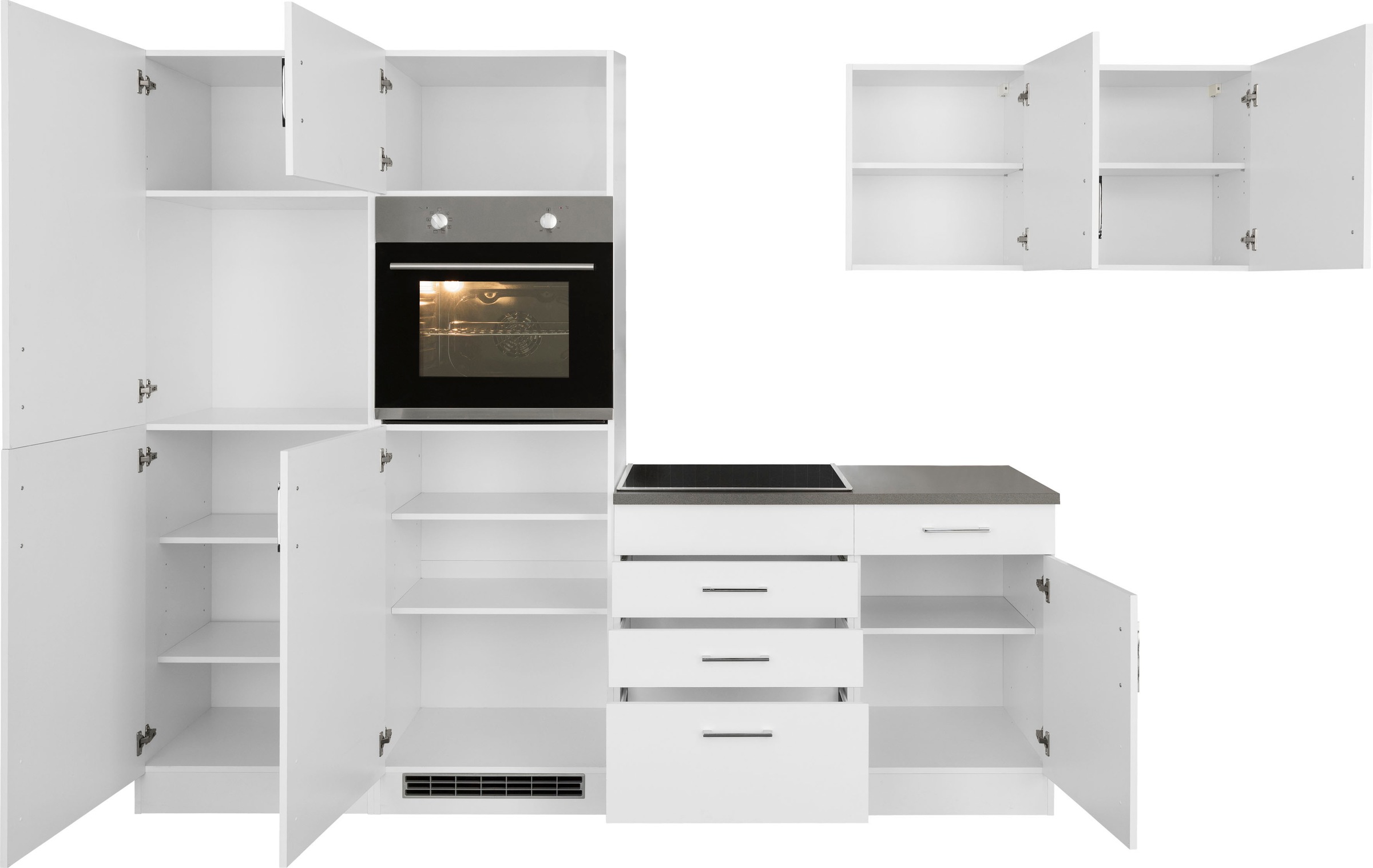KOCHSTATION Winkelküche »KS-Paris«, ohne E-Geräte, Stellbreite 290/220 cm