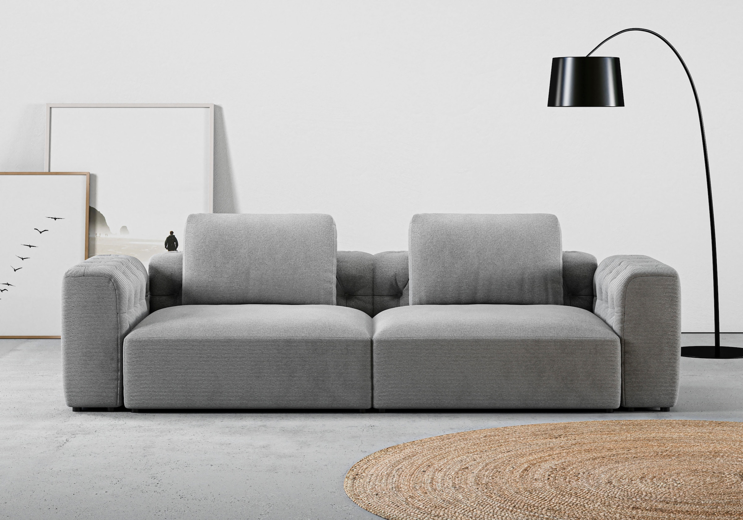 Home affaire 2,5-Sitzer »Cushid« Modulsofa, bestehend aus 2 Teilen, Breite günstig online kaufen