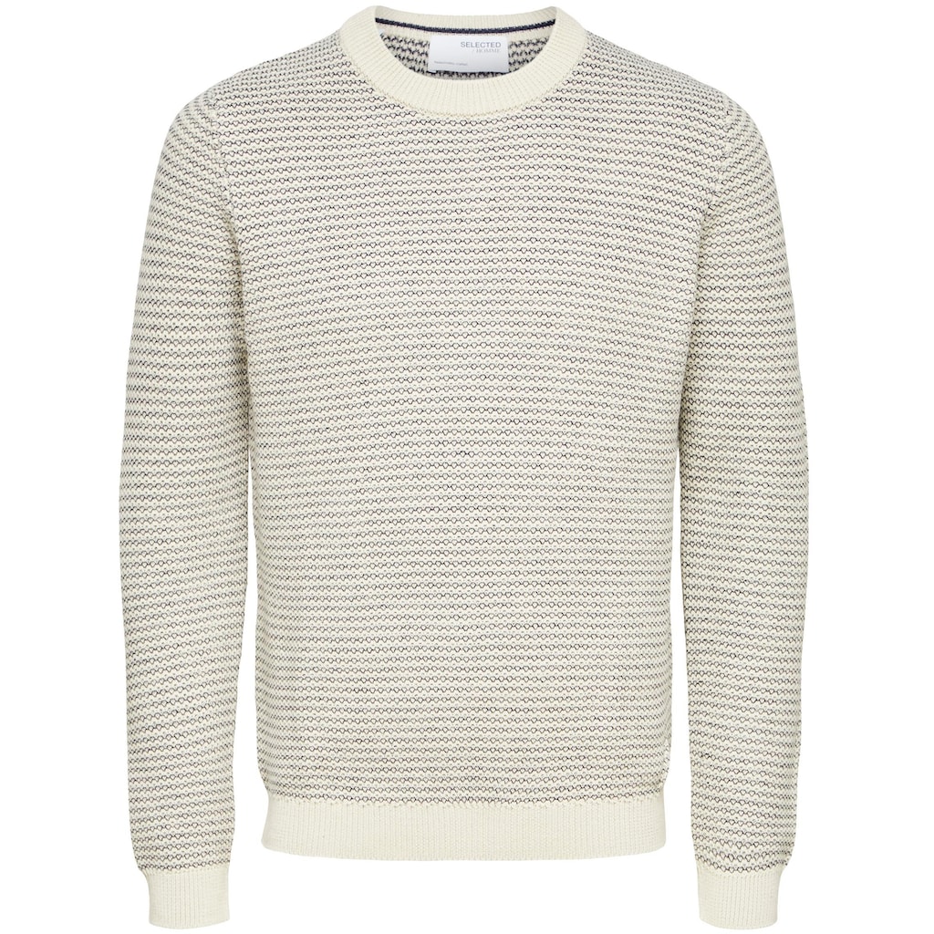 SELECTED HOMME Rundhalspullover »WES KNIT CREW NECK«