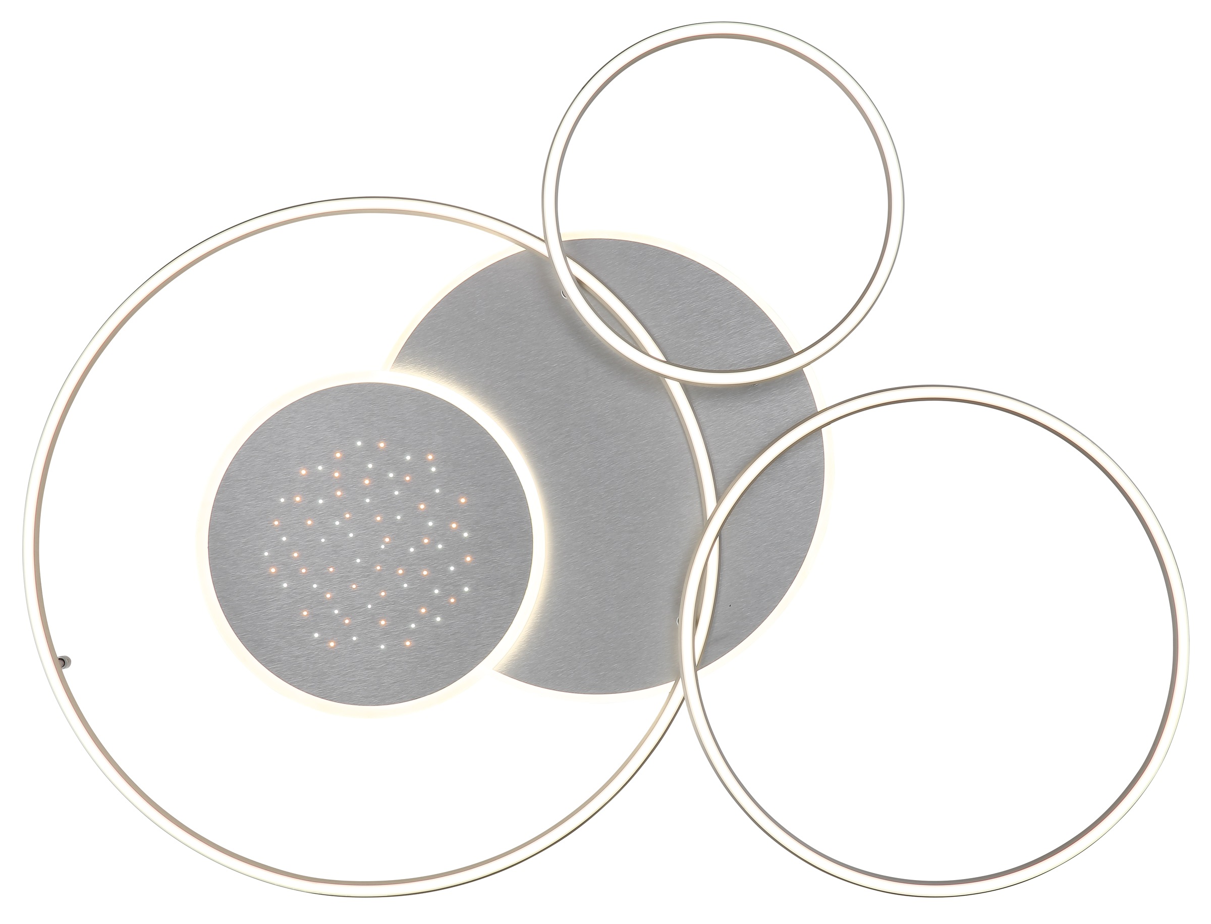 GLOBO LIGHTING Deckenleuchte »JOHNSON« LED-Modul 1 Stk. Smarte LED-Deckenleuchte, dimmbar, Fernbedienung, flexibel