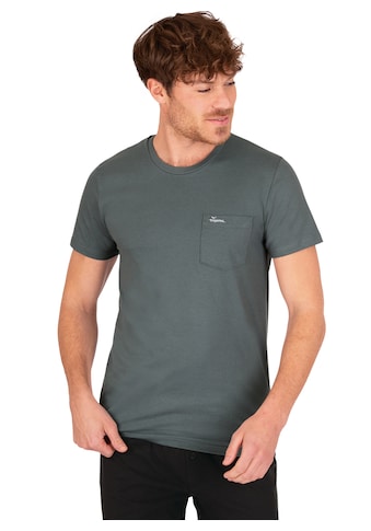 T-Shirt »TRIGEMA T-Shirt aus Biobaumwolle mit Brusttasche«, (1 tlg.)