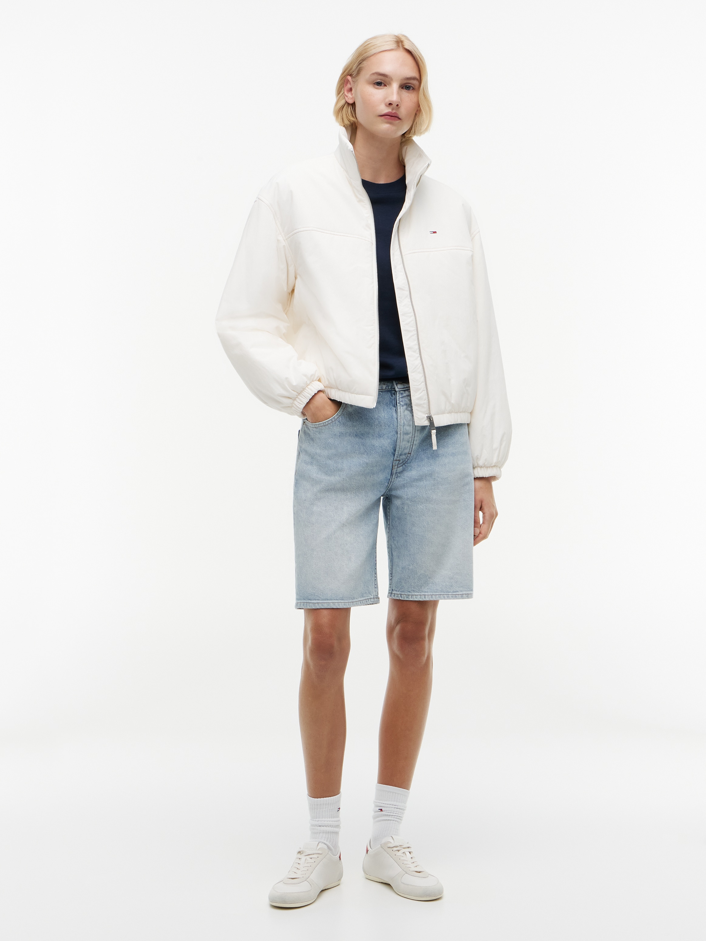 Tommy Jeans Blouson »TJW PADDED HIGH NECK JACKET« Kunstfaser