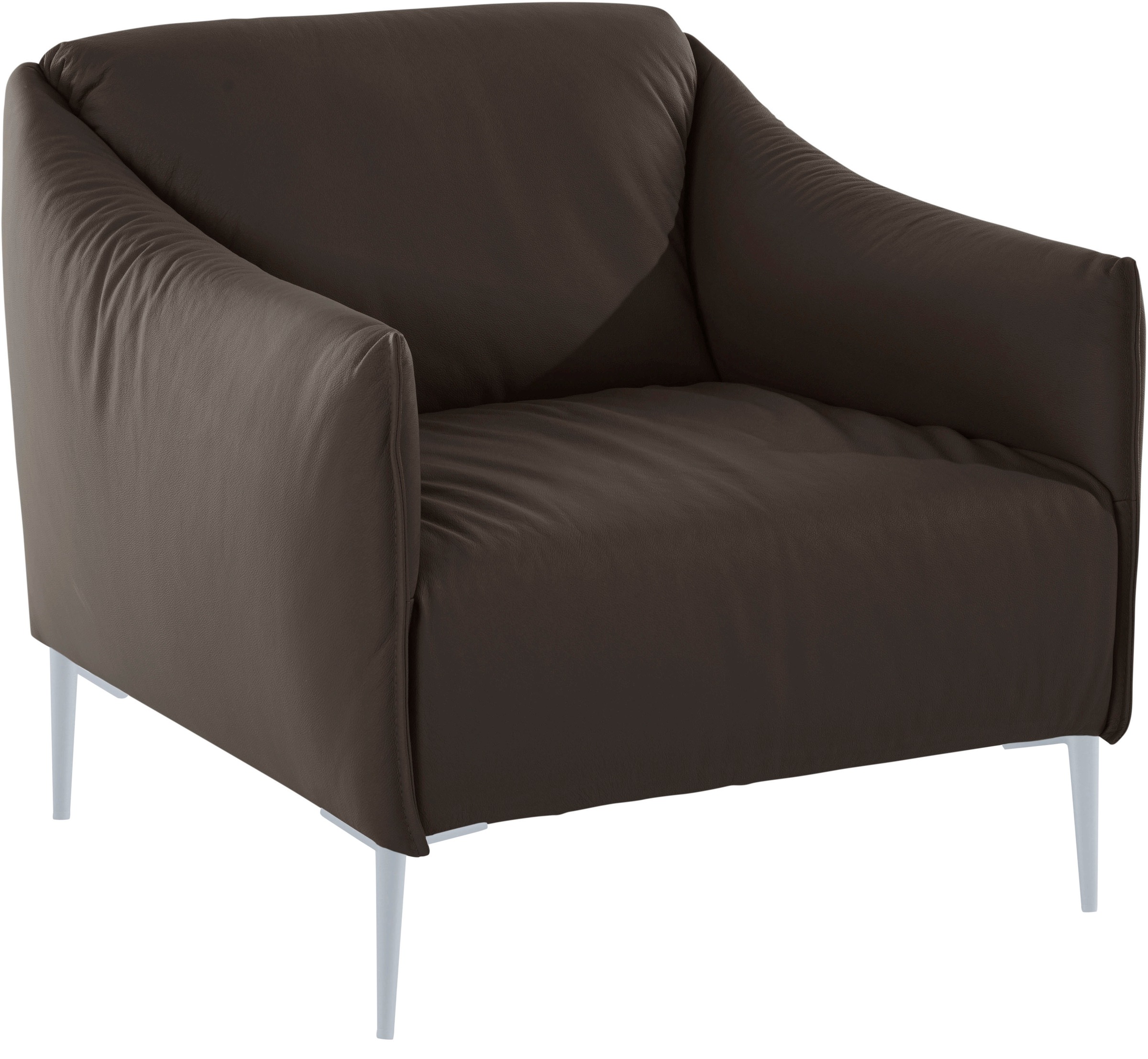 W.SCHILLIG Cocktailsessel »sally«, mit Metallfüßen in Silber matt