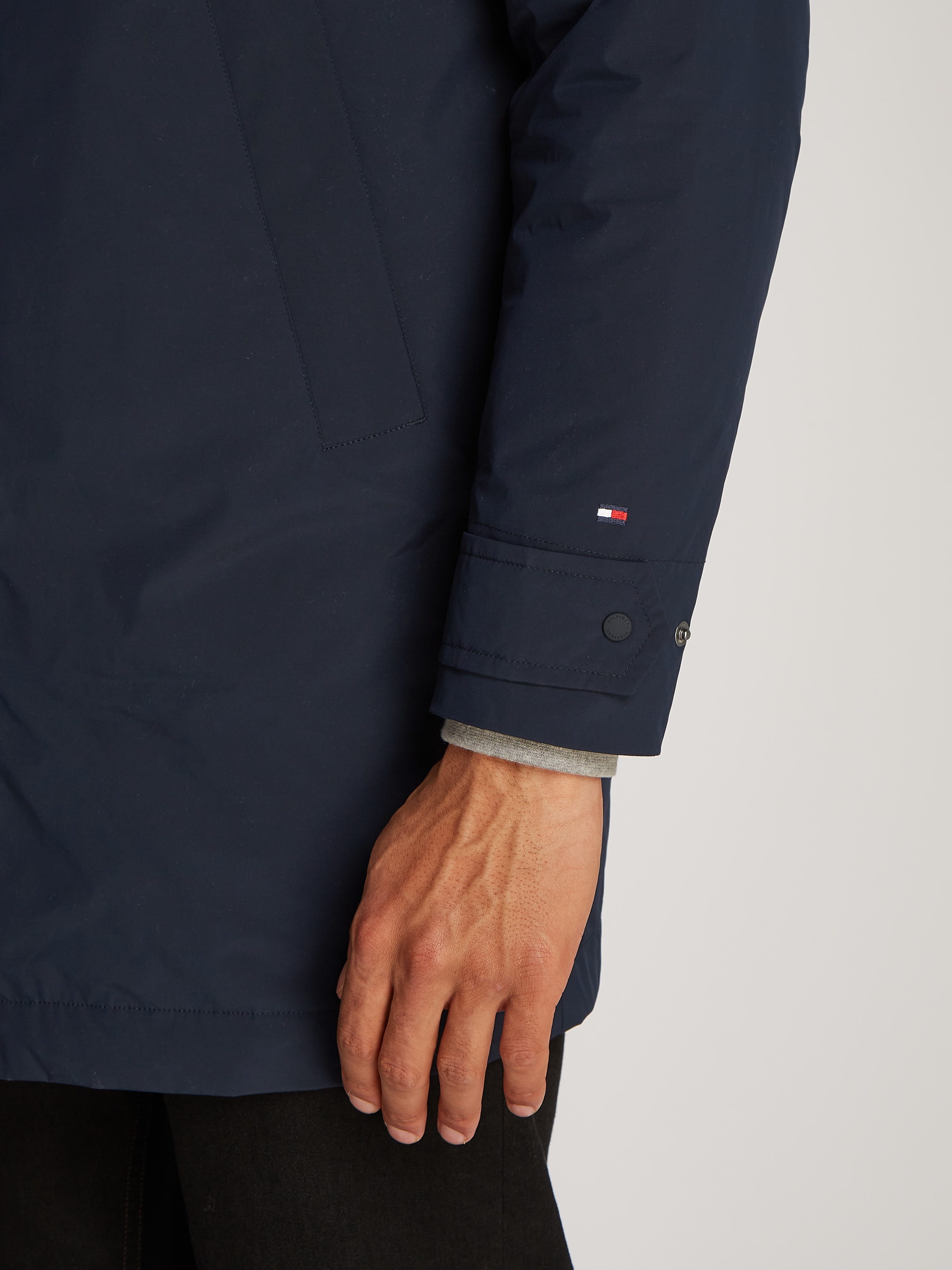 Tommy Hilfiger Kurzmantel »LW PACKABLE CARCOAT«, mit Druckknopfleiste