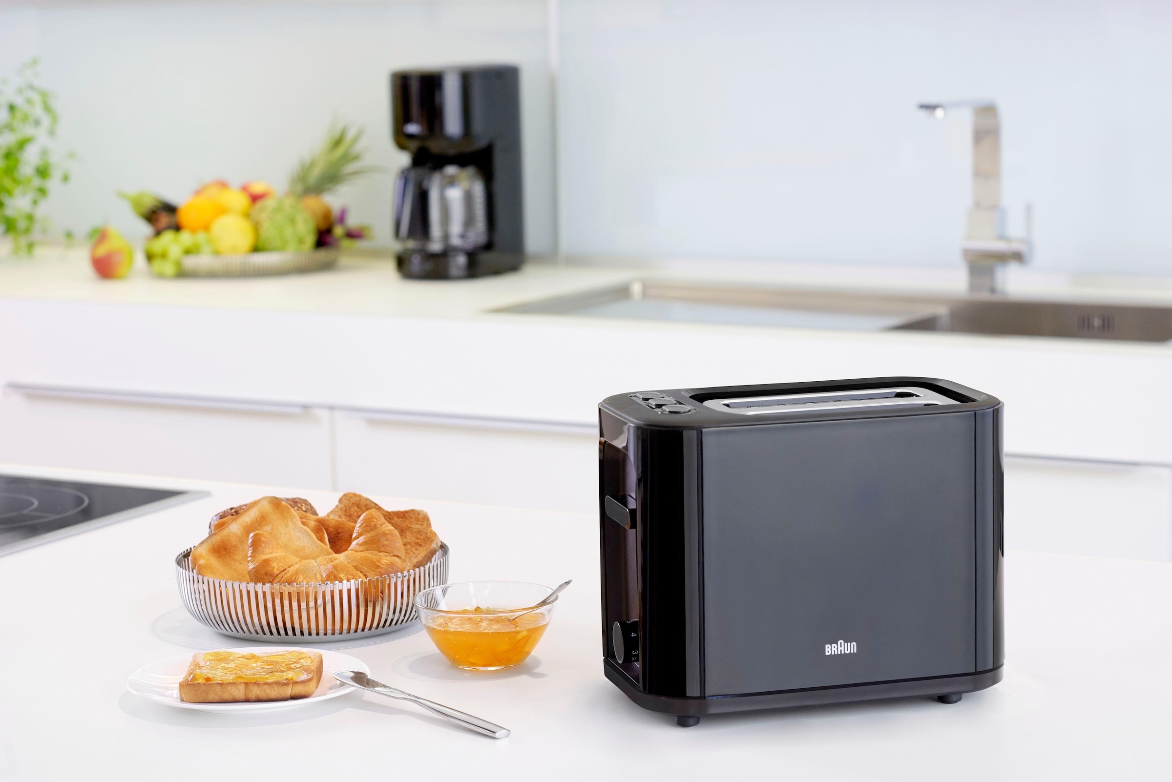 Braun Toaster »HT 3010 BK«, 2 kurze Schlitze, für 2 Scheiben, 1000 W